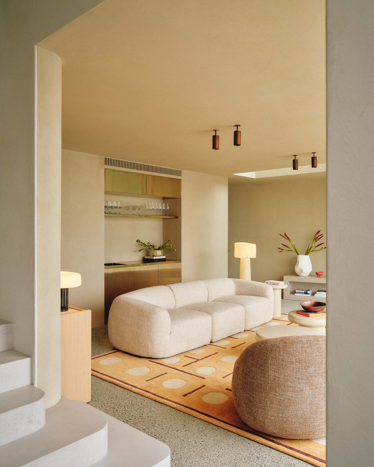 Olivia Modular Sofa Greige Pebble 3 Seat