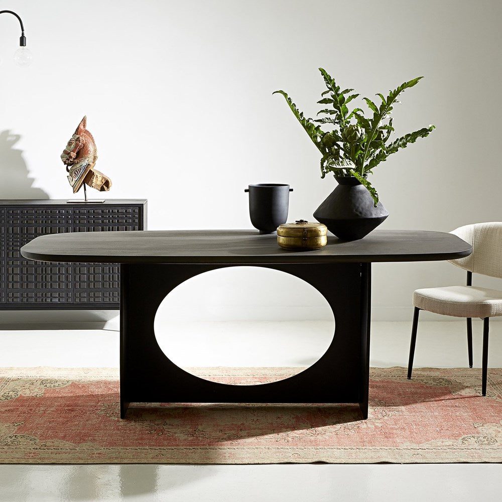 Aria Metal Base Dining Table Ex-Display