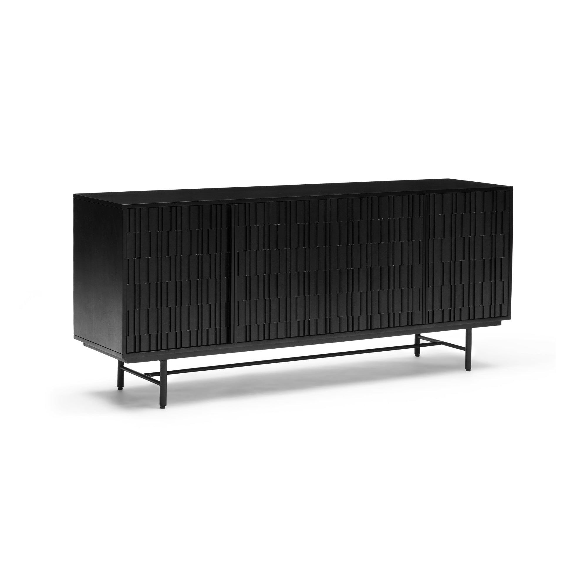 Darwin Sheesham Sideboard Black