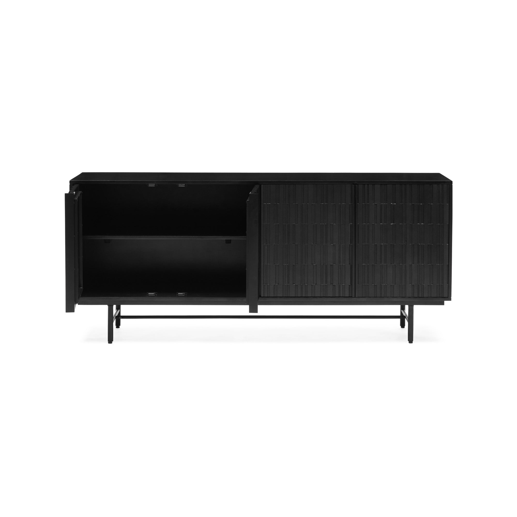 Darwin Sheesham Sideboard Black