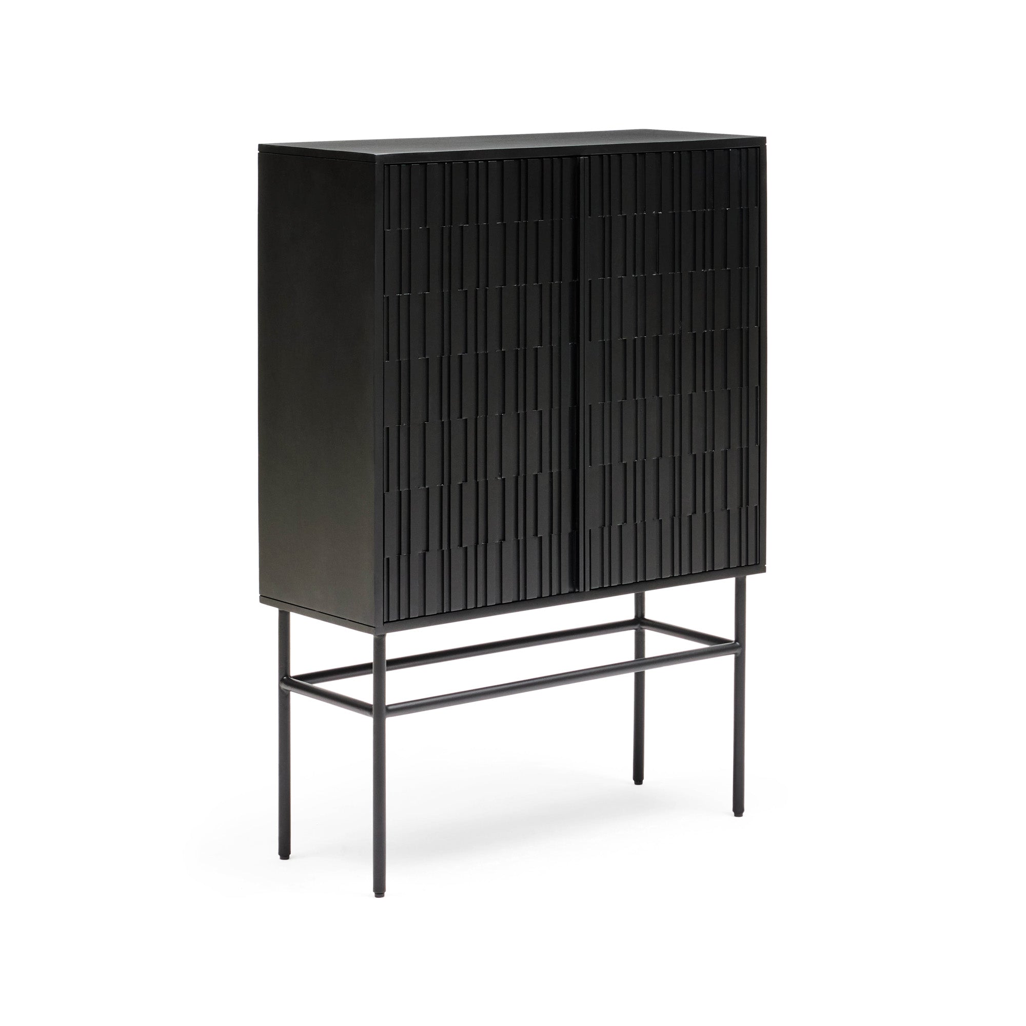 Darwin Sheesham Cabinet Black