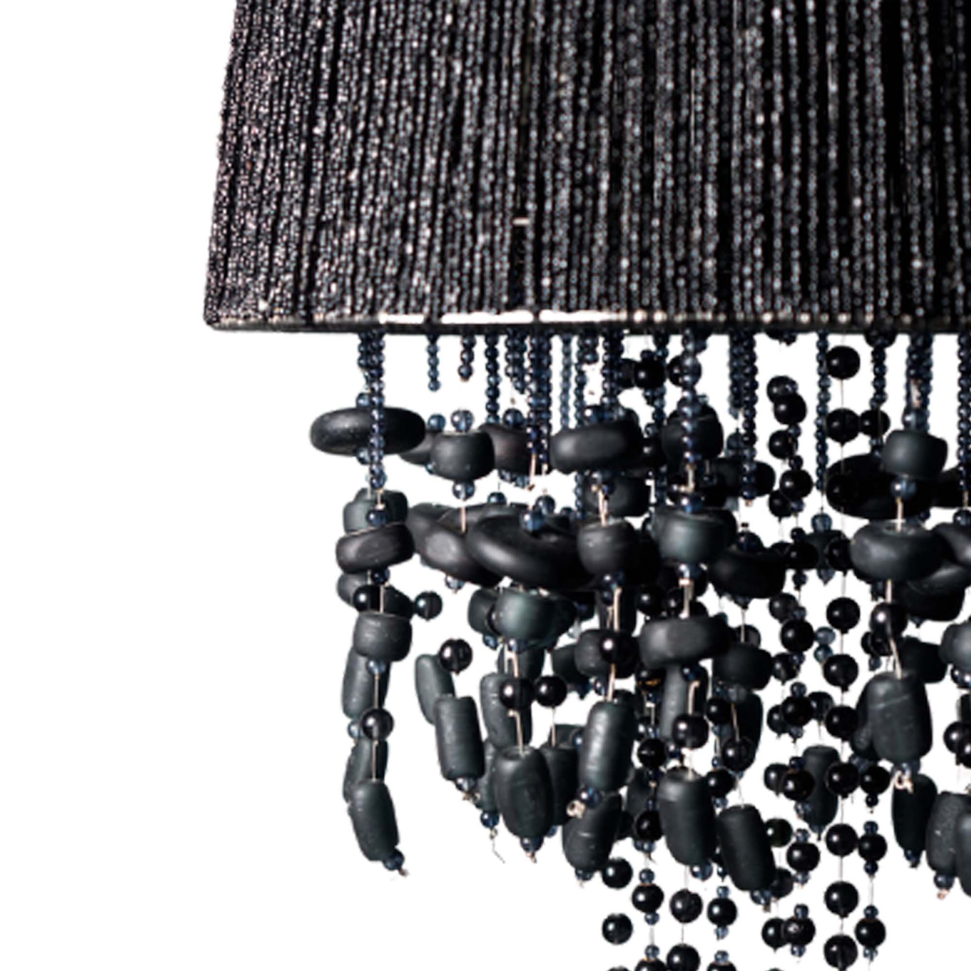 Maud Beaded Chandelier Black