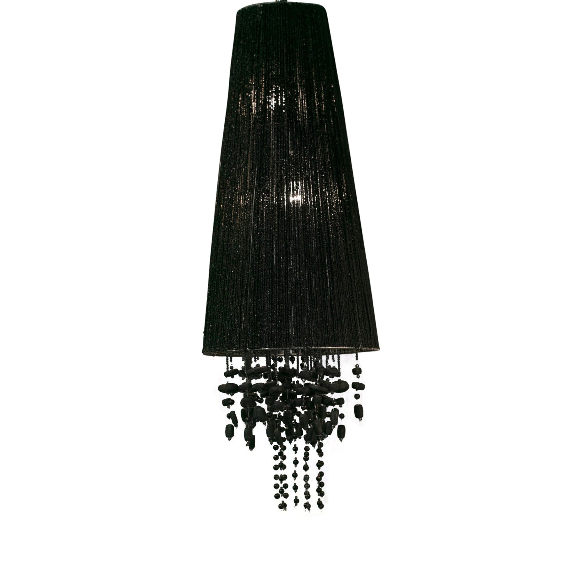 Maud Beaded Chandelier Black