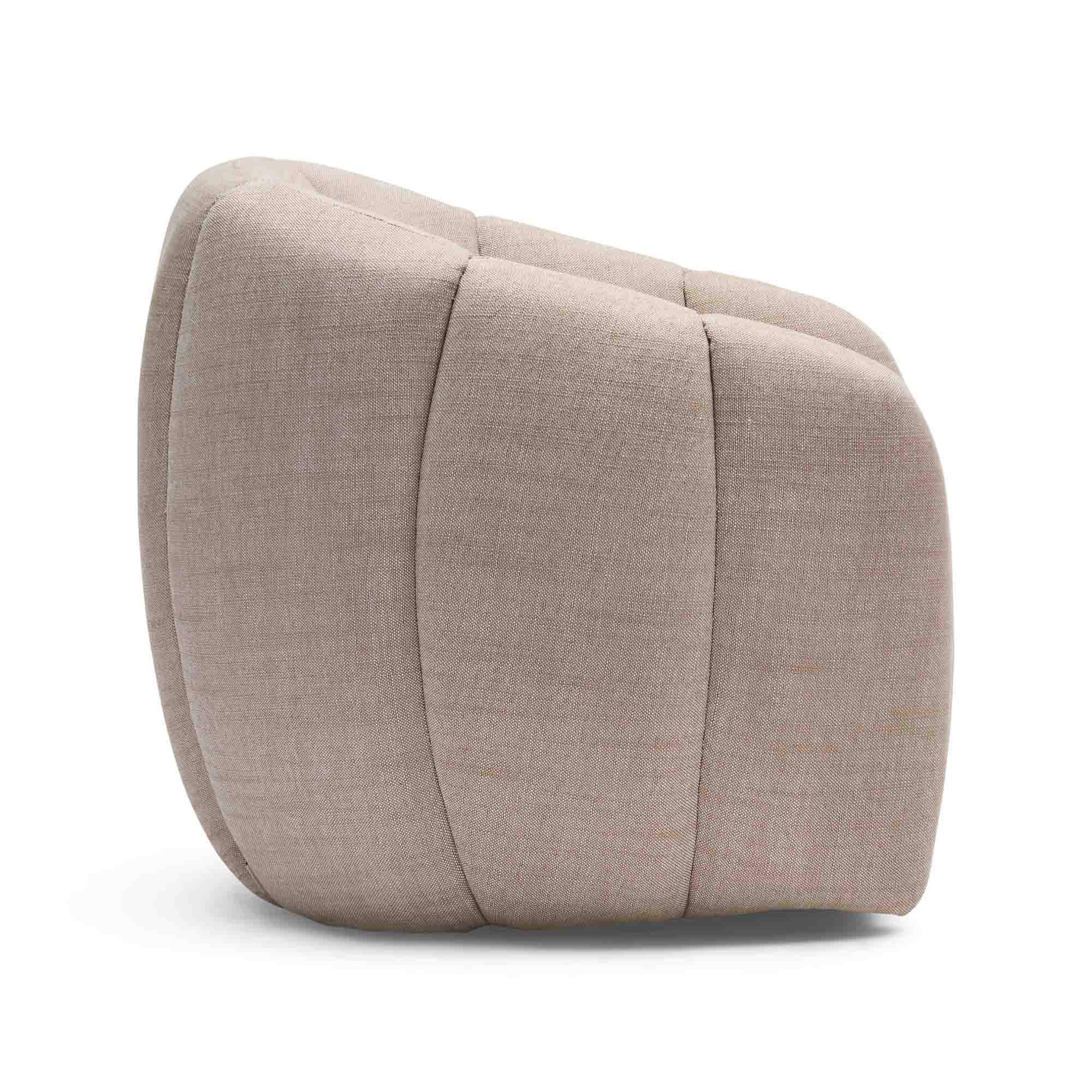 Asher Swivel Chair Ivory & Taupe