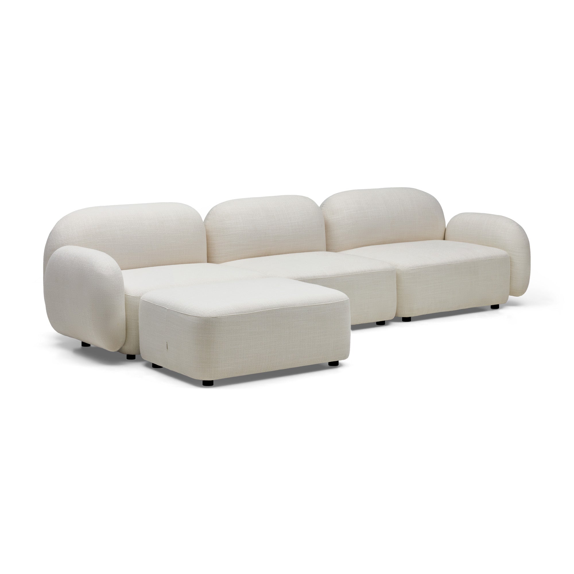 Oslo Modular Sofa Ivory 3 Seat Left Chaise
