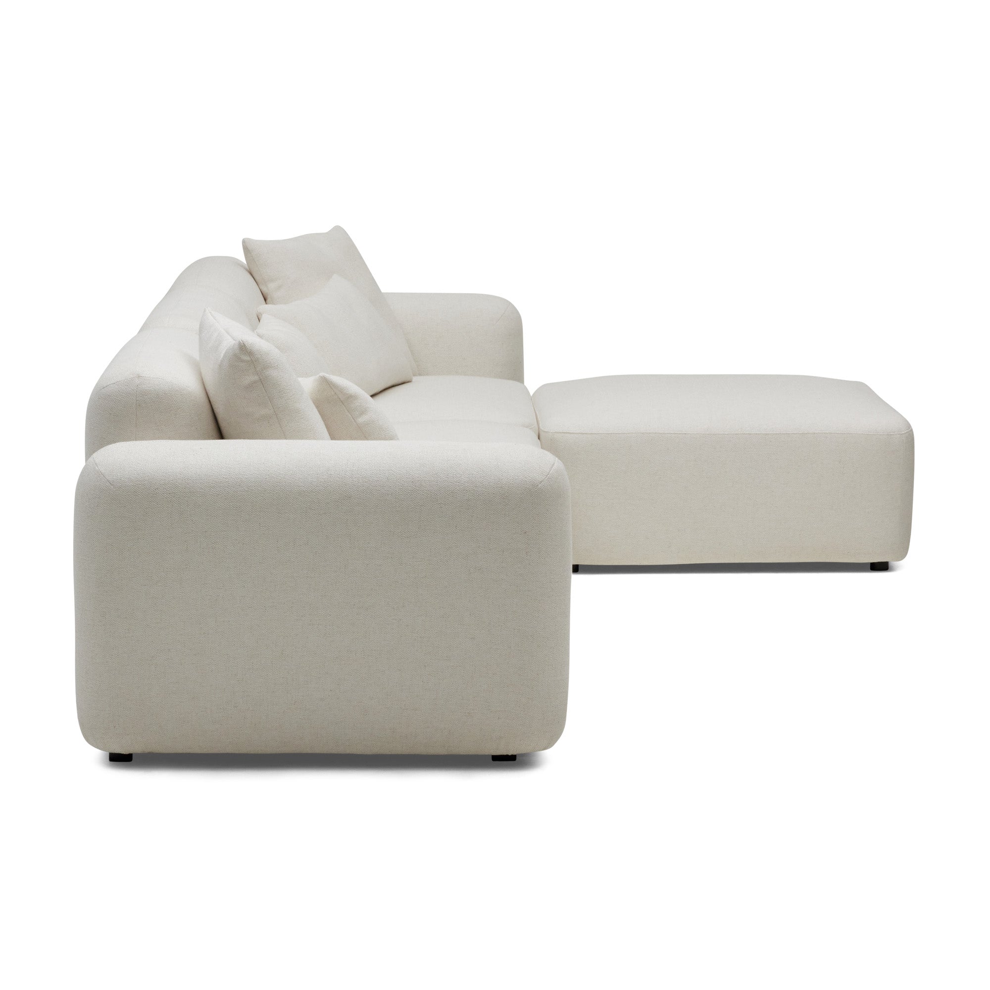 Pascal Modular Sofa Ivory 3 Seat Right Chaise