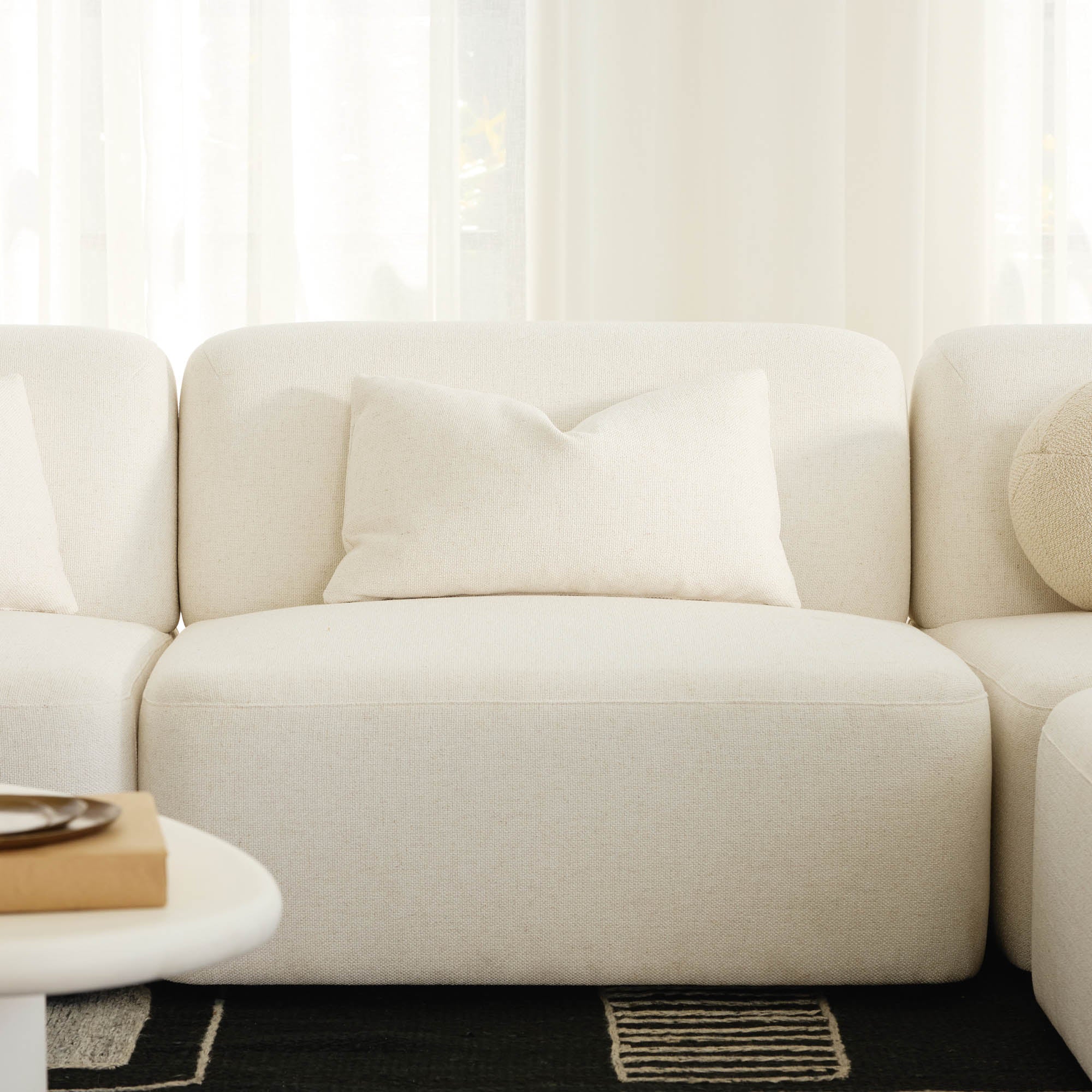 Pascal Sofa Chair Ivory White