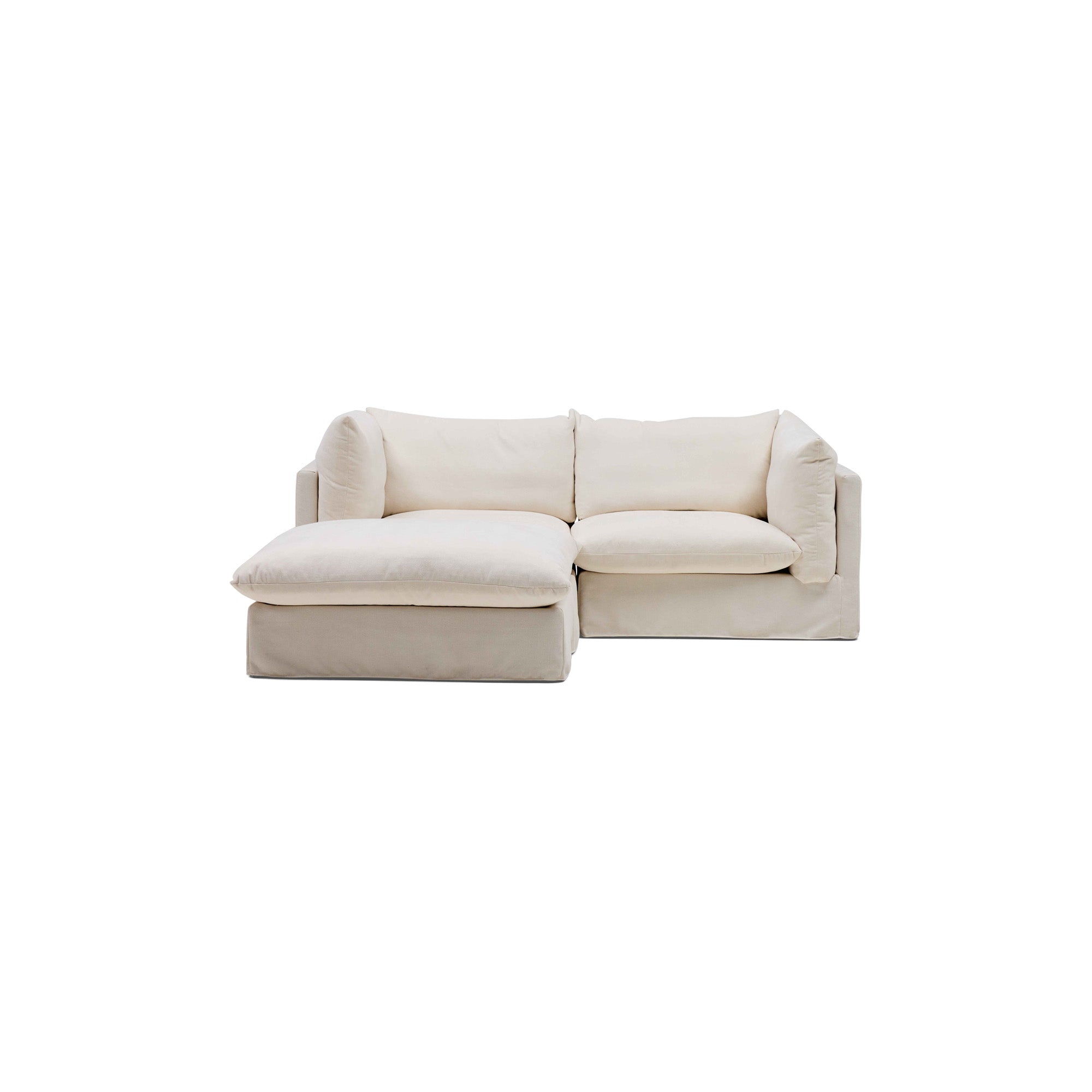 Mia Modular Sofa Ivory 2 Seat Left Chaise