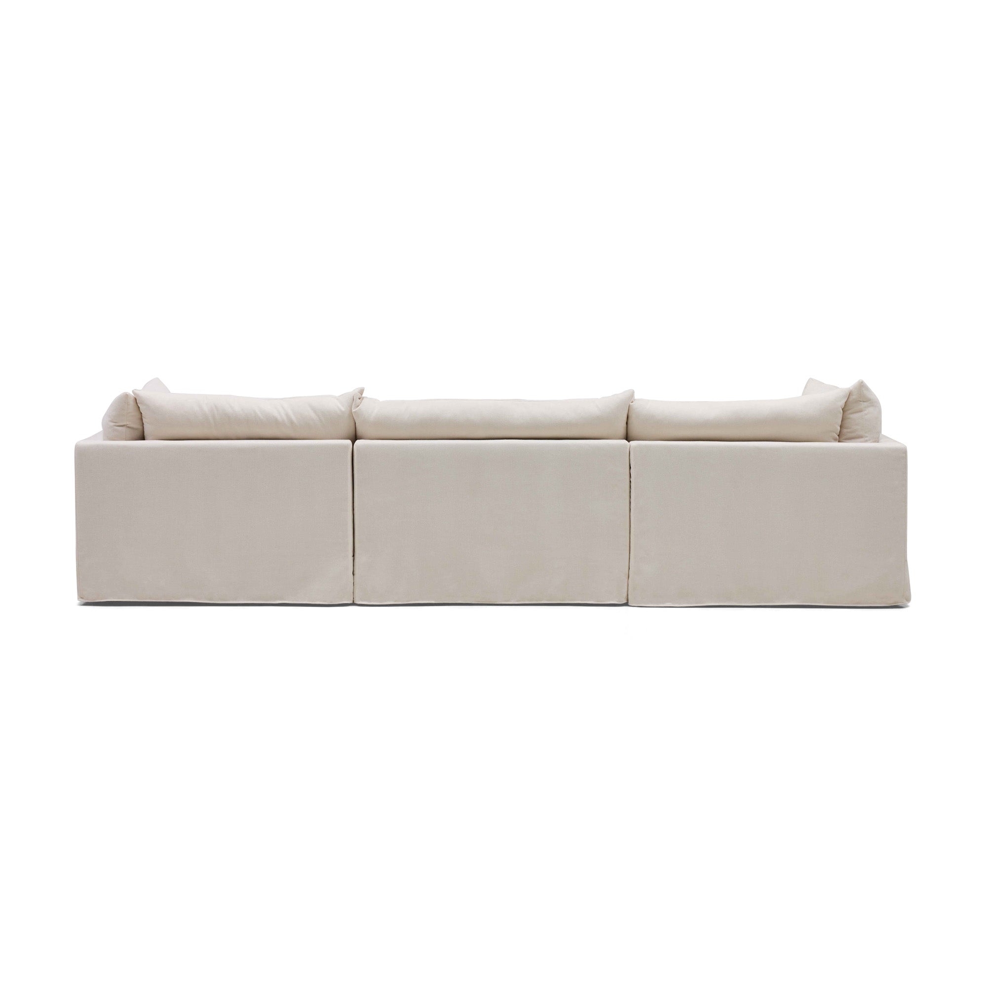 Mia Modular Sofa Ivory 3 Seat Left Chaise