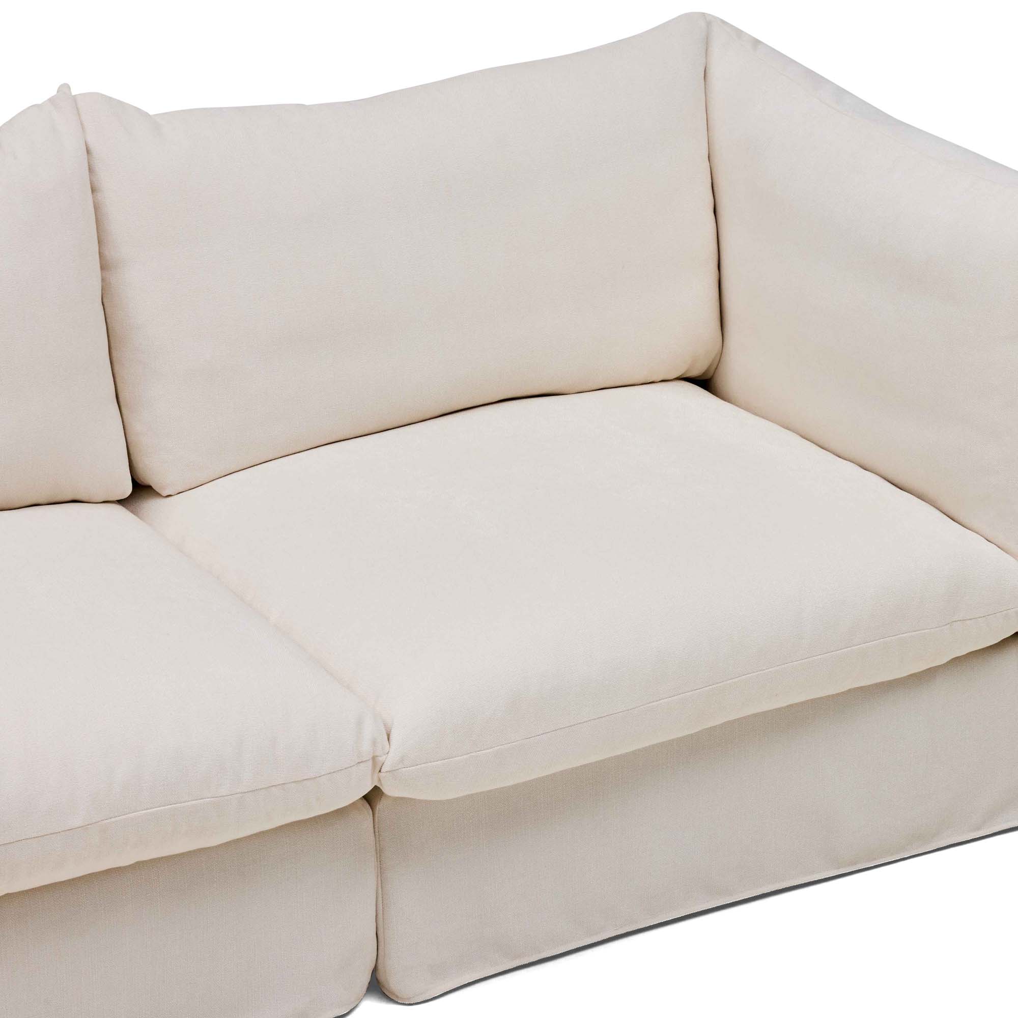 Mia Modular Sofa Ivory 3 Seat Left Chaise