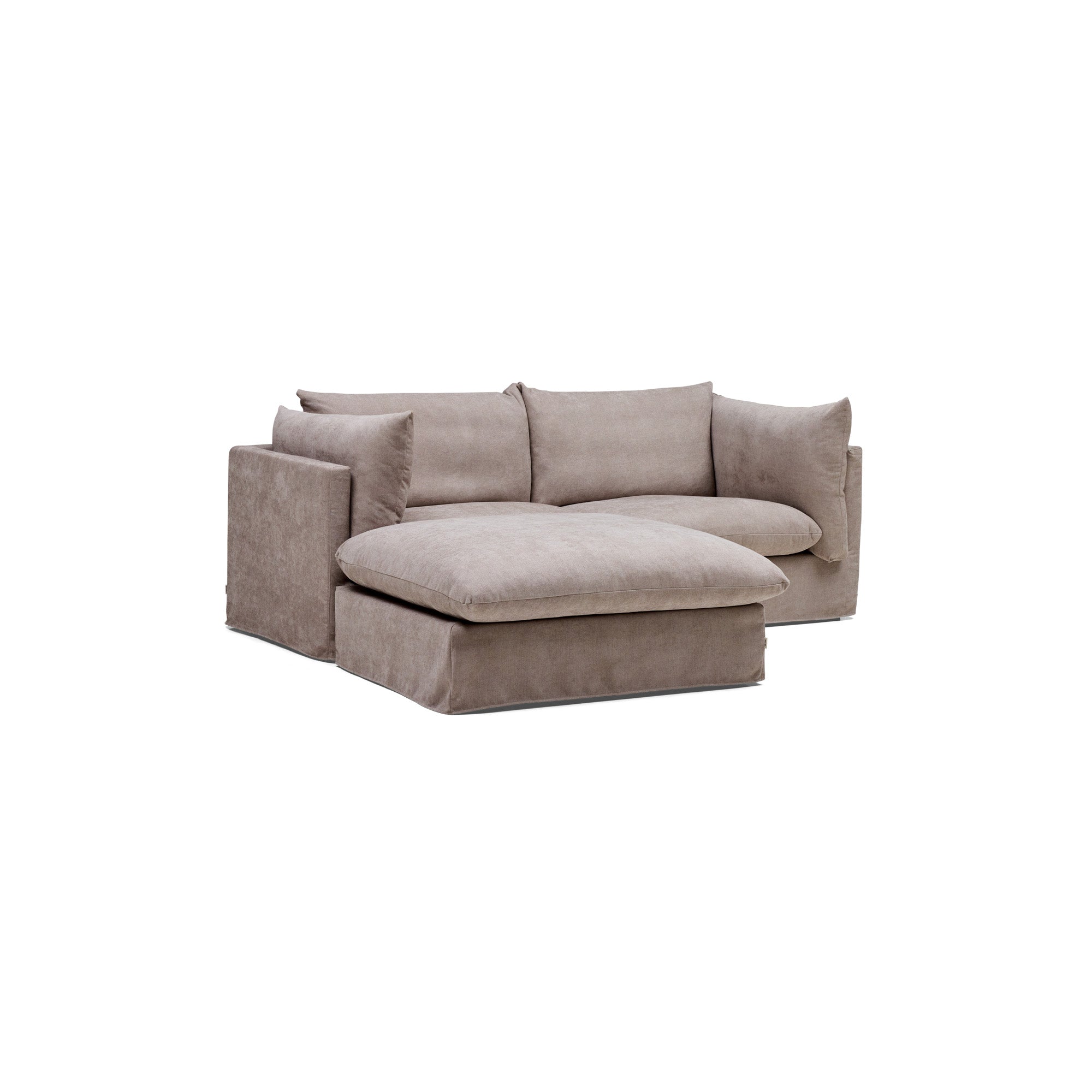 Mia Modular Sofa Oatmeal 2 Seat Left Chaise