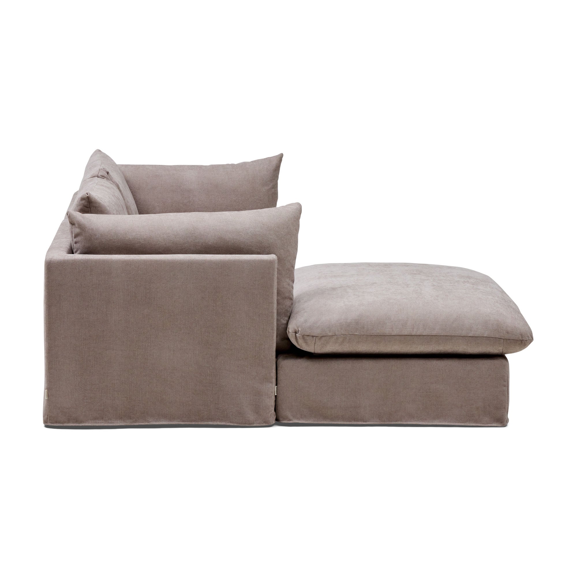 Mia Modular Sofa Oatmeal 2 Seat Left Chaise