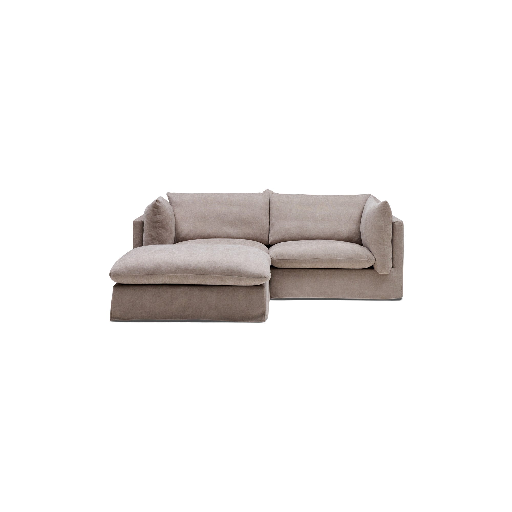 Mia Modular Sofa Oatmeal 2 Seat Left Chaise