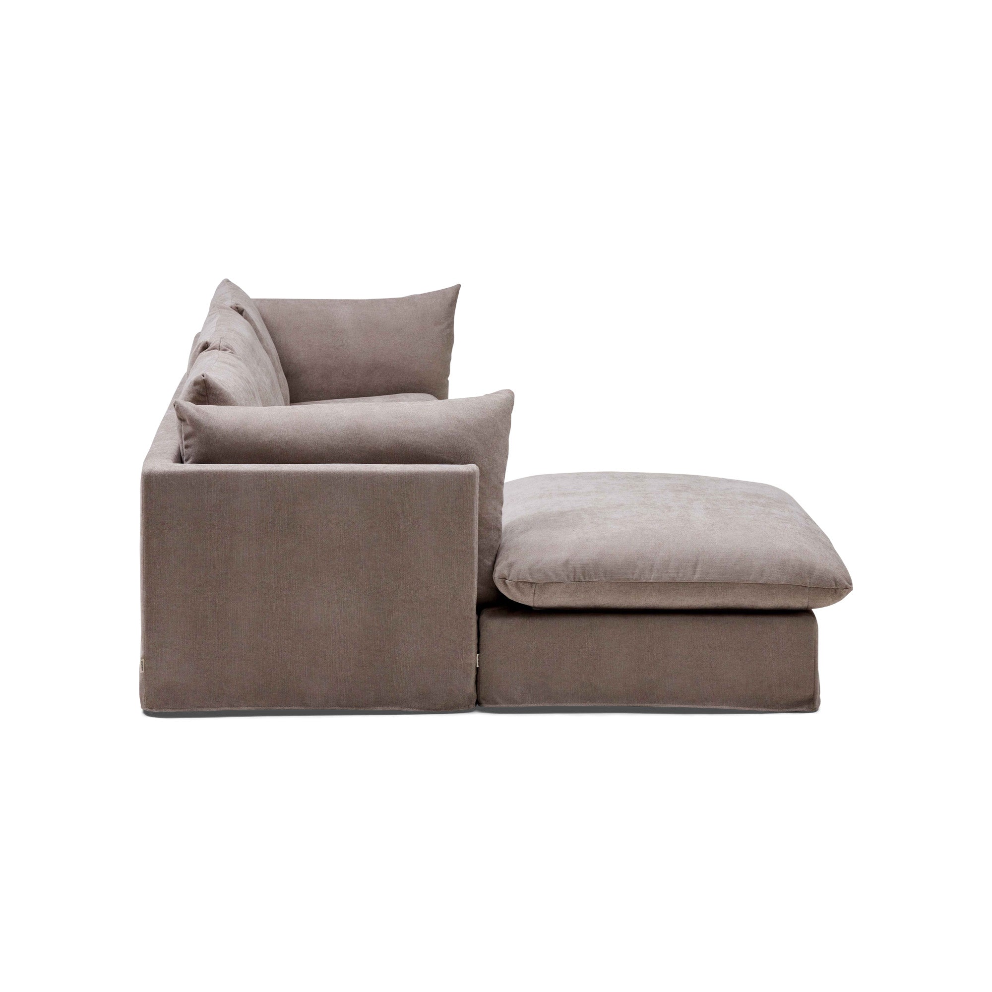 Mia Modular Sofa Oatmeal 3 Seat Left Chaise