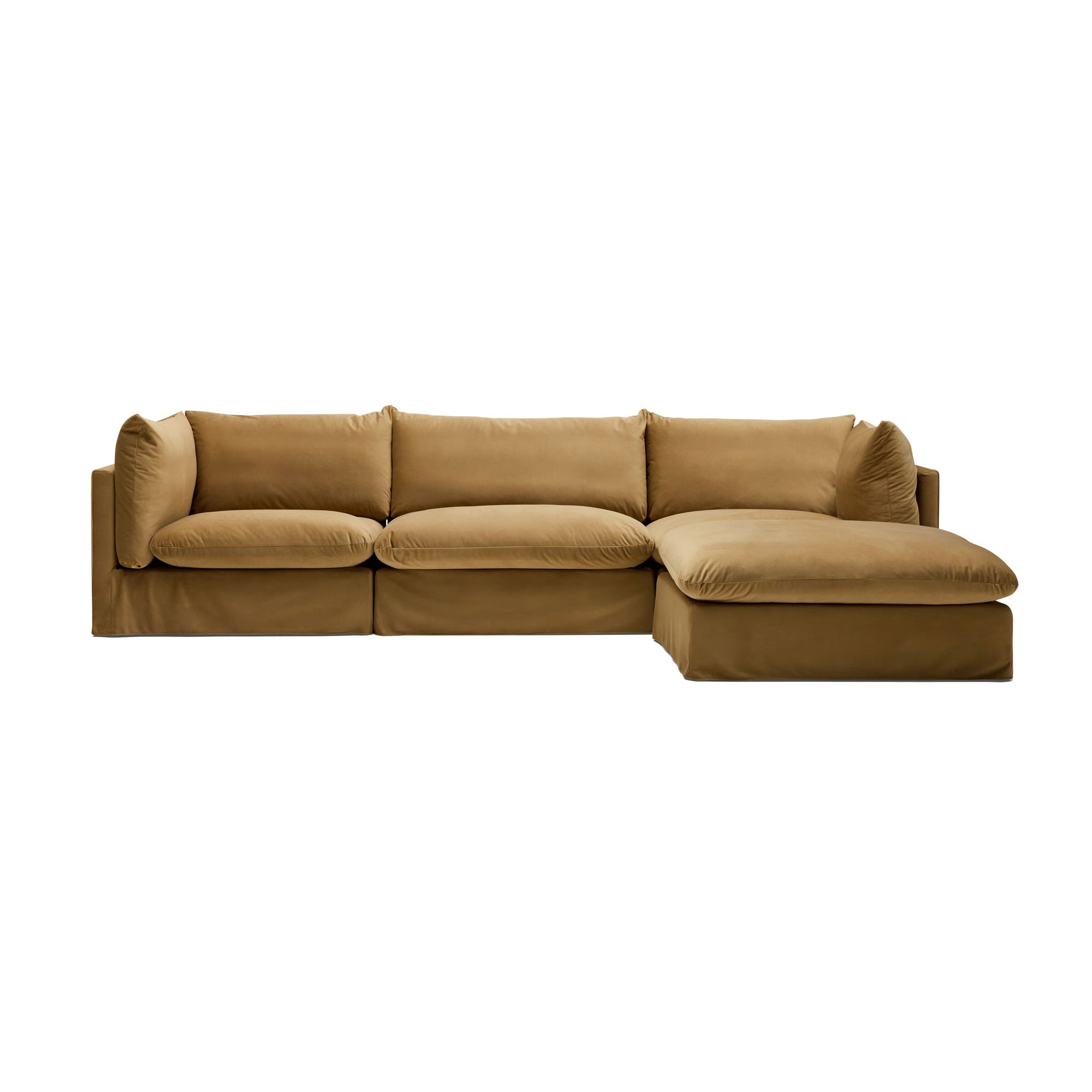 Mia Modular Sofa Sand 3 Seat Right Chaise