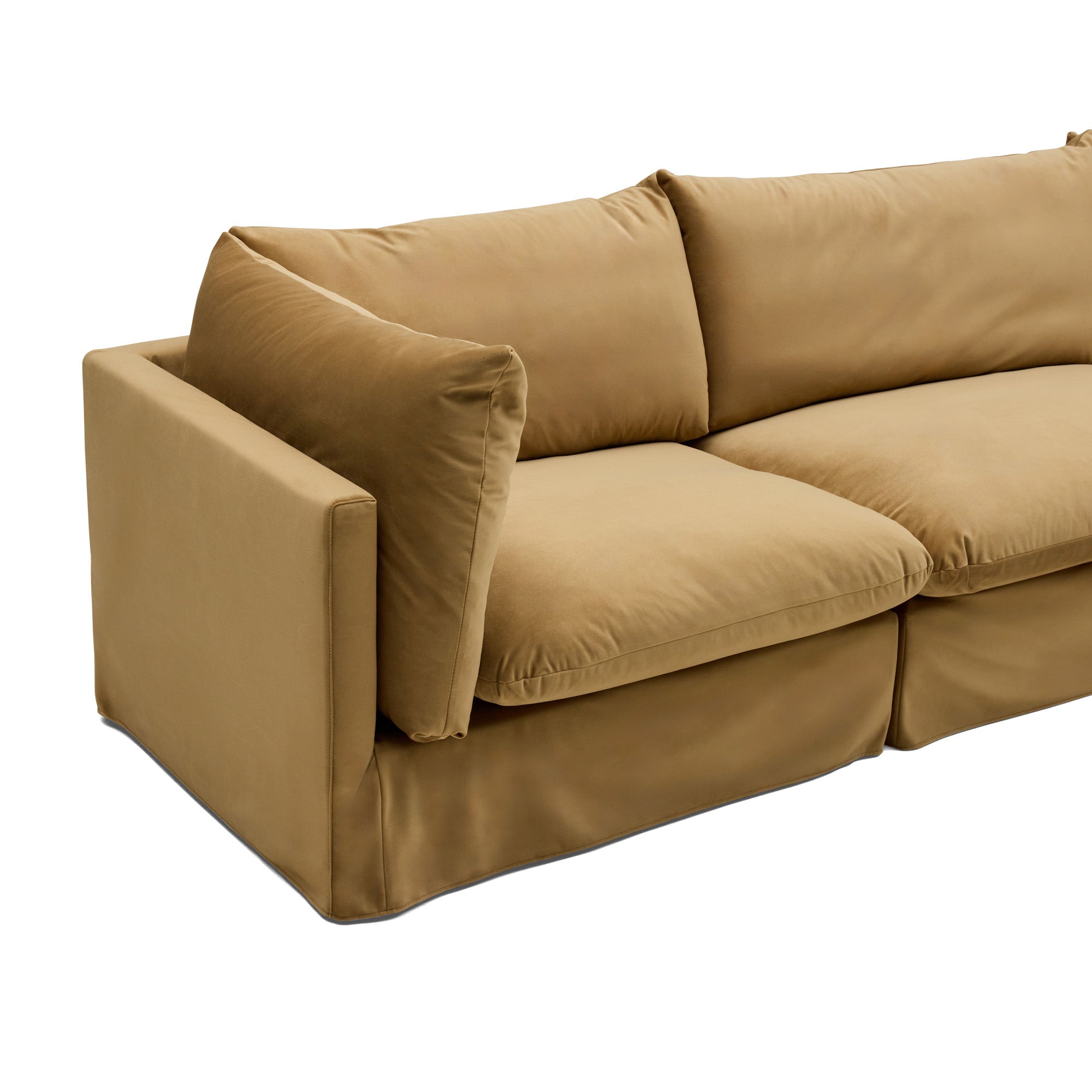 Mia Modular Sofa Sand 3 Seat Right Chaise