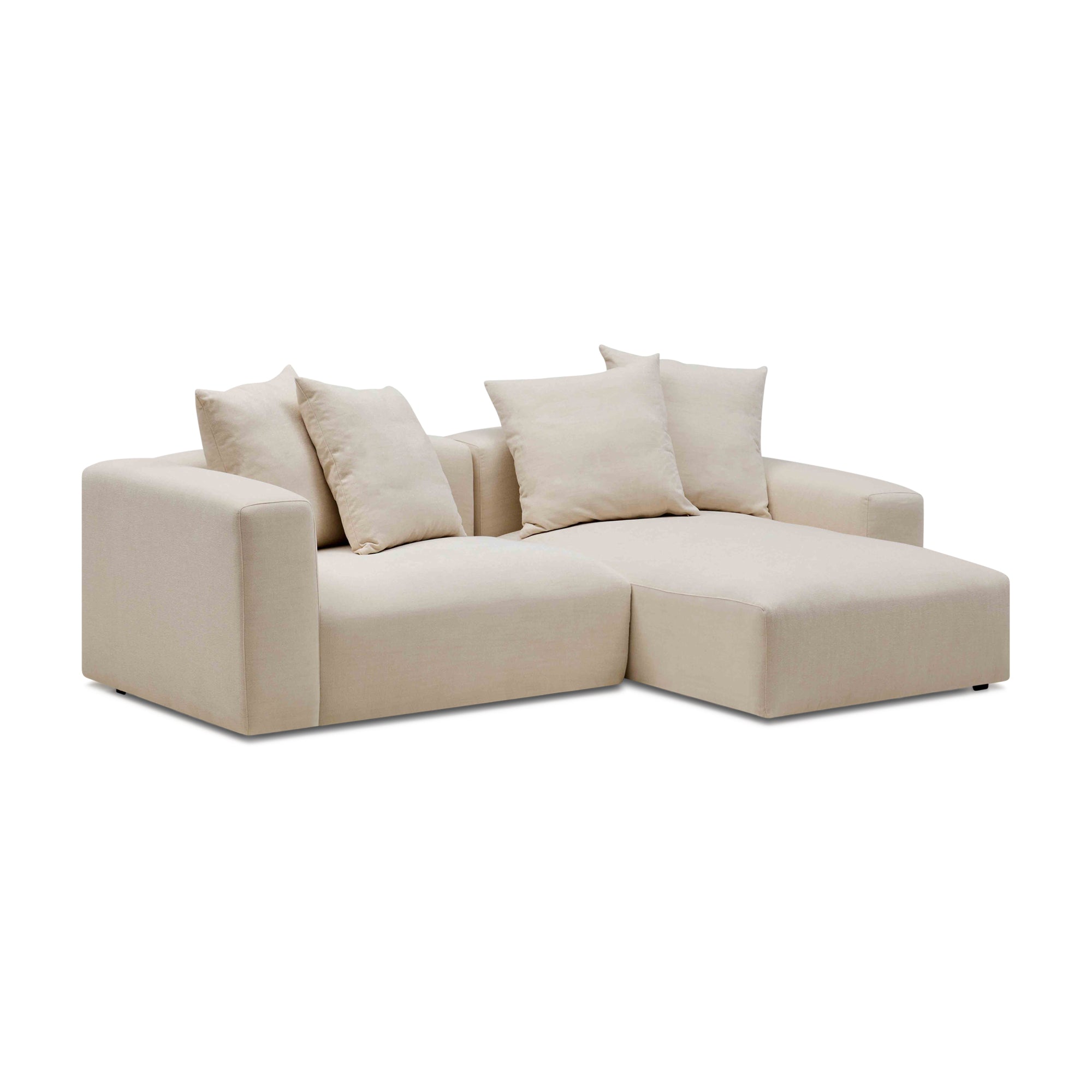 Madrid Modular Sofa Dutch White 2 Seat Right