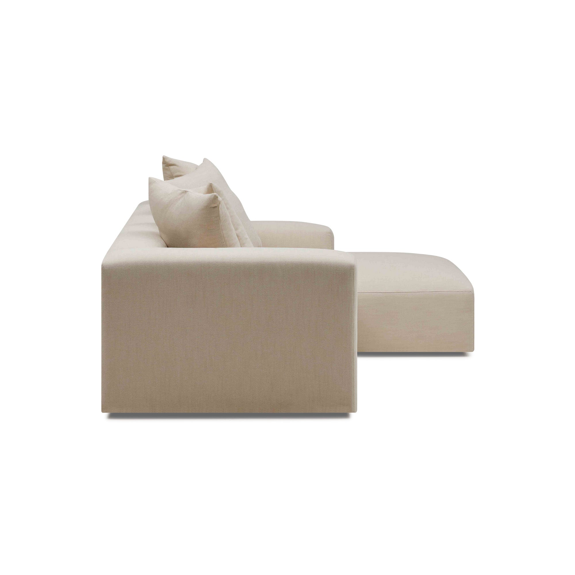 Madrid Modular Sofa Dutch White 2 Seat Right