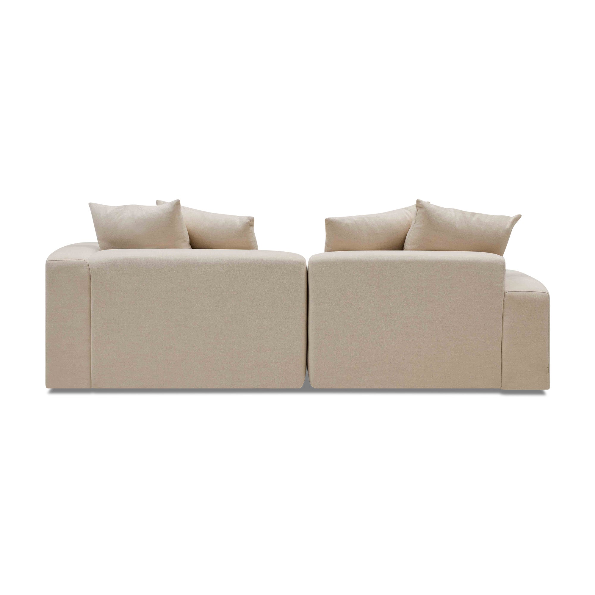 Madrid Modular Sofa Dutch White 2 Seat Right