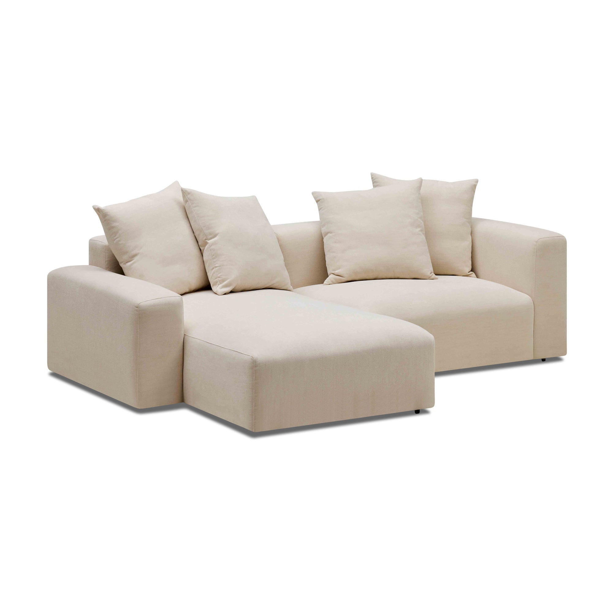 Madrid Modular Sofa Dutch White 2 Seat Left