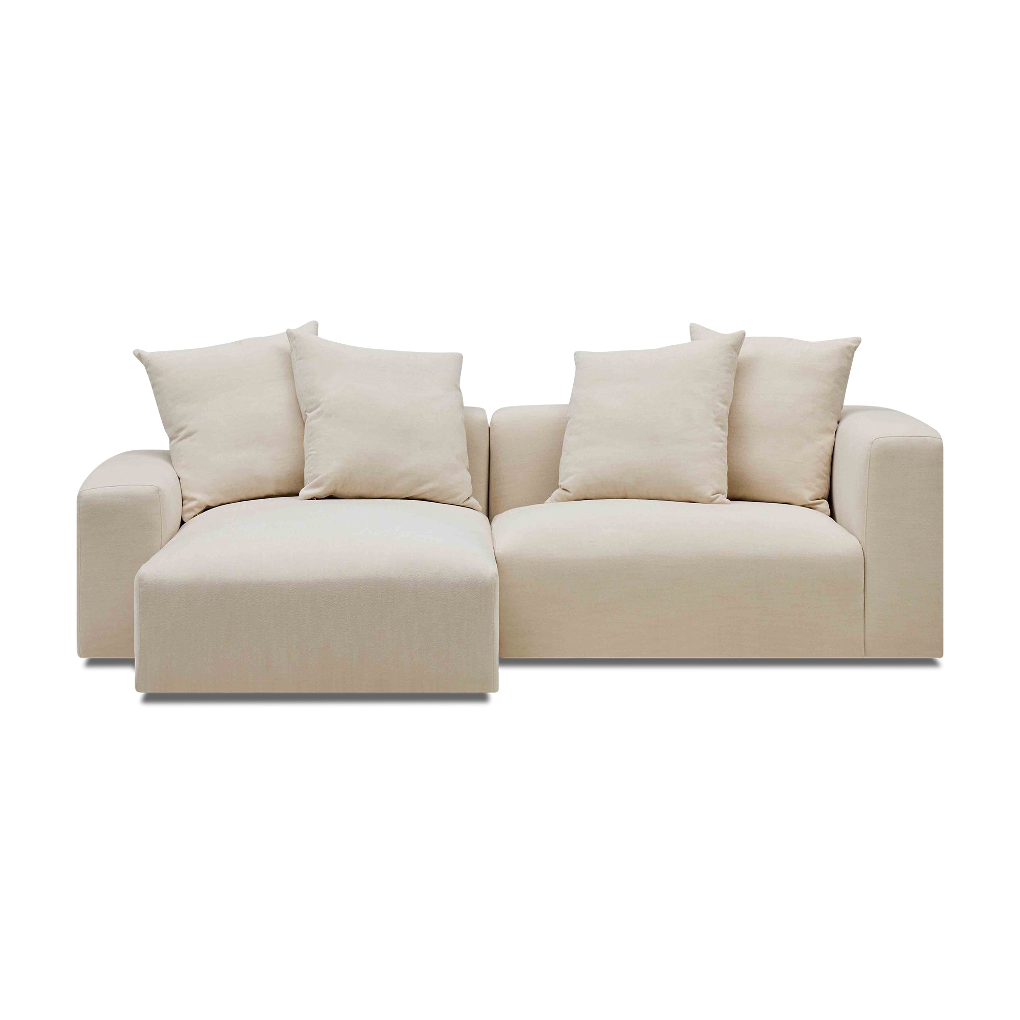 Madrid Modular Sofa Dutch White 2 Seat Left