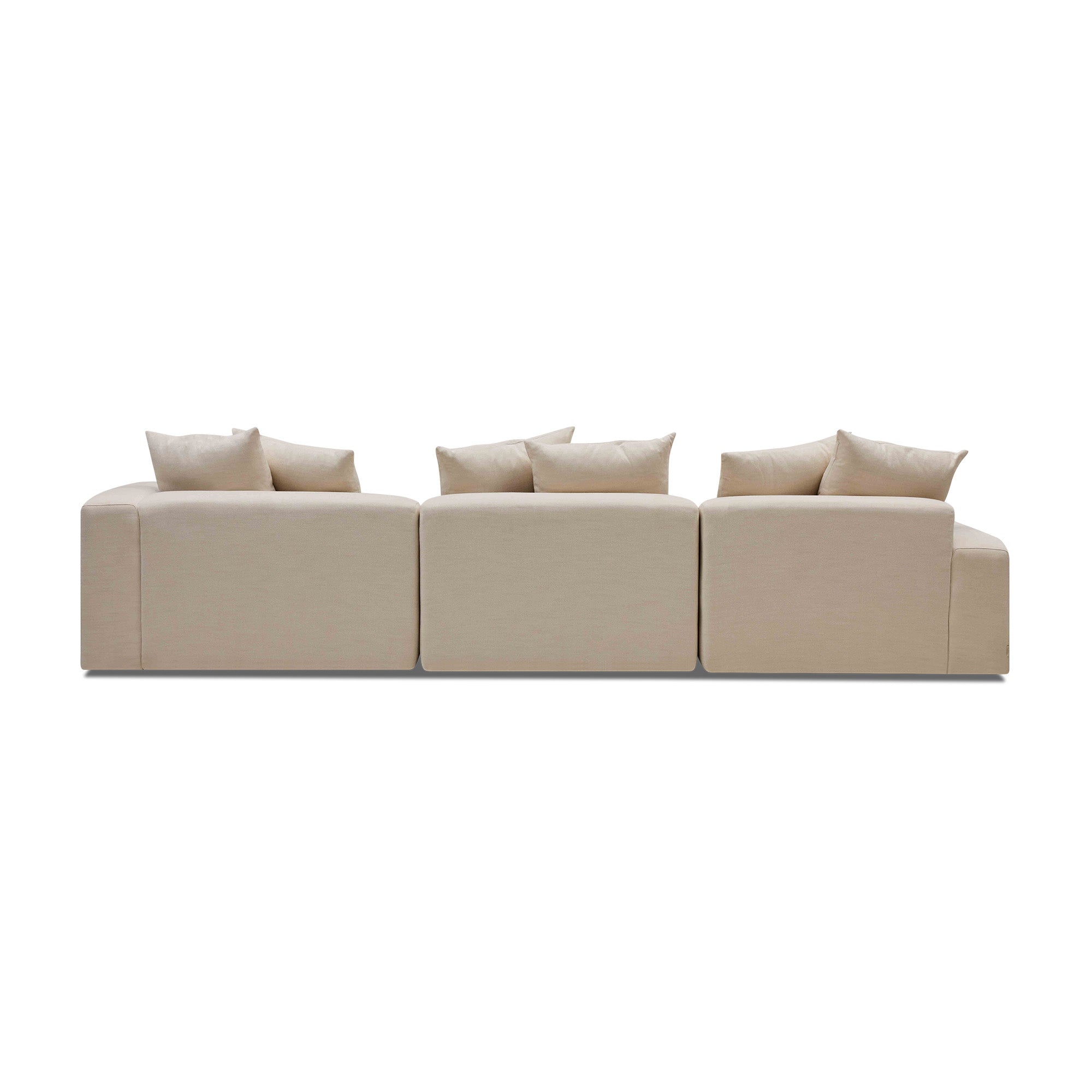 Madrid Modular Sofa Dutch White 3 Seat Right