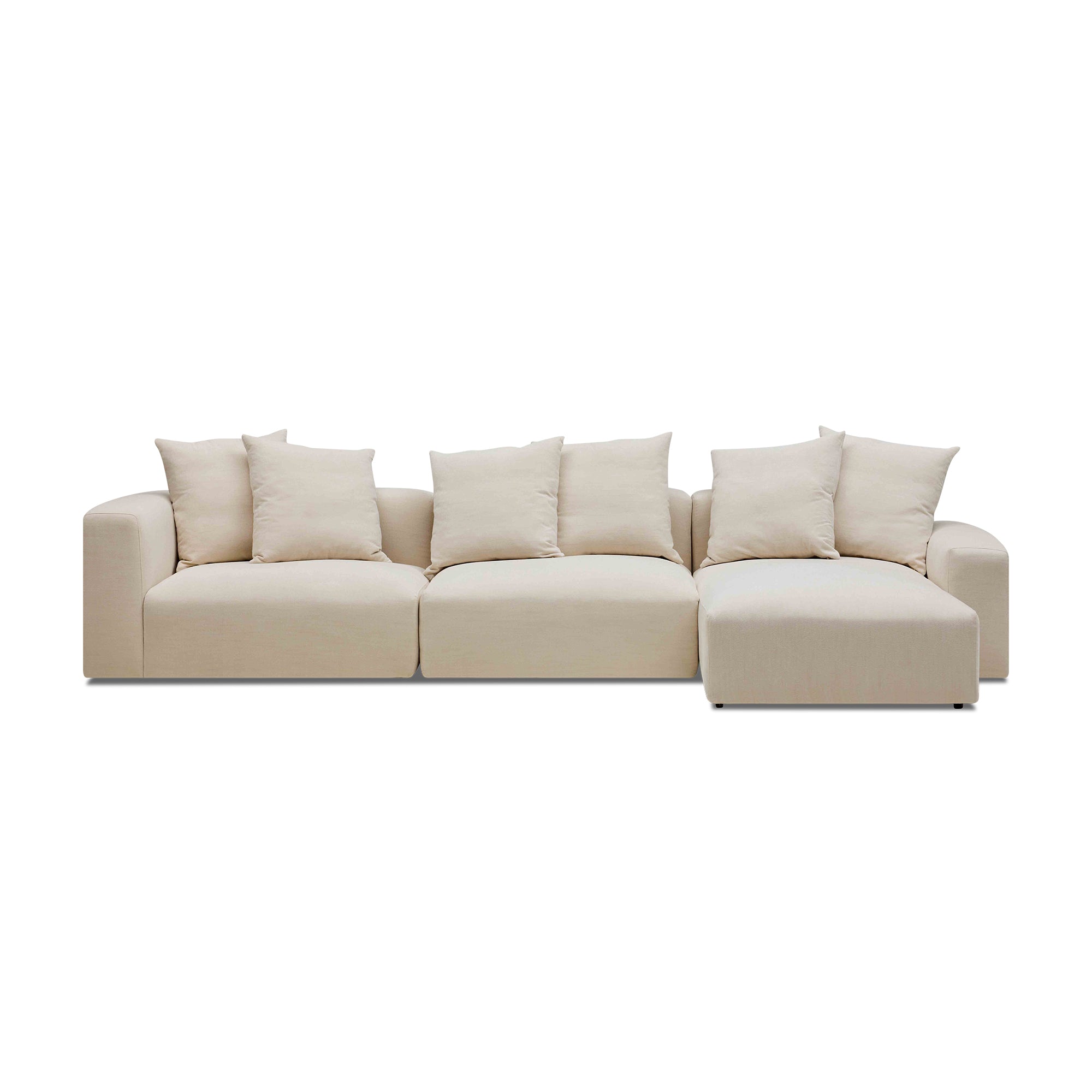 Madrid Modular Sofa Dutch White 3 Seat Right