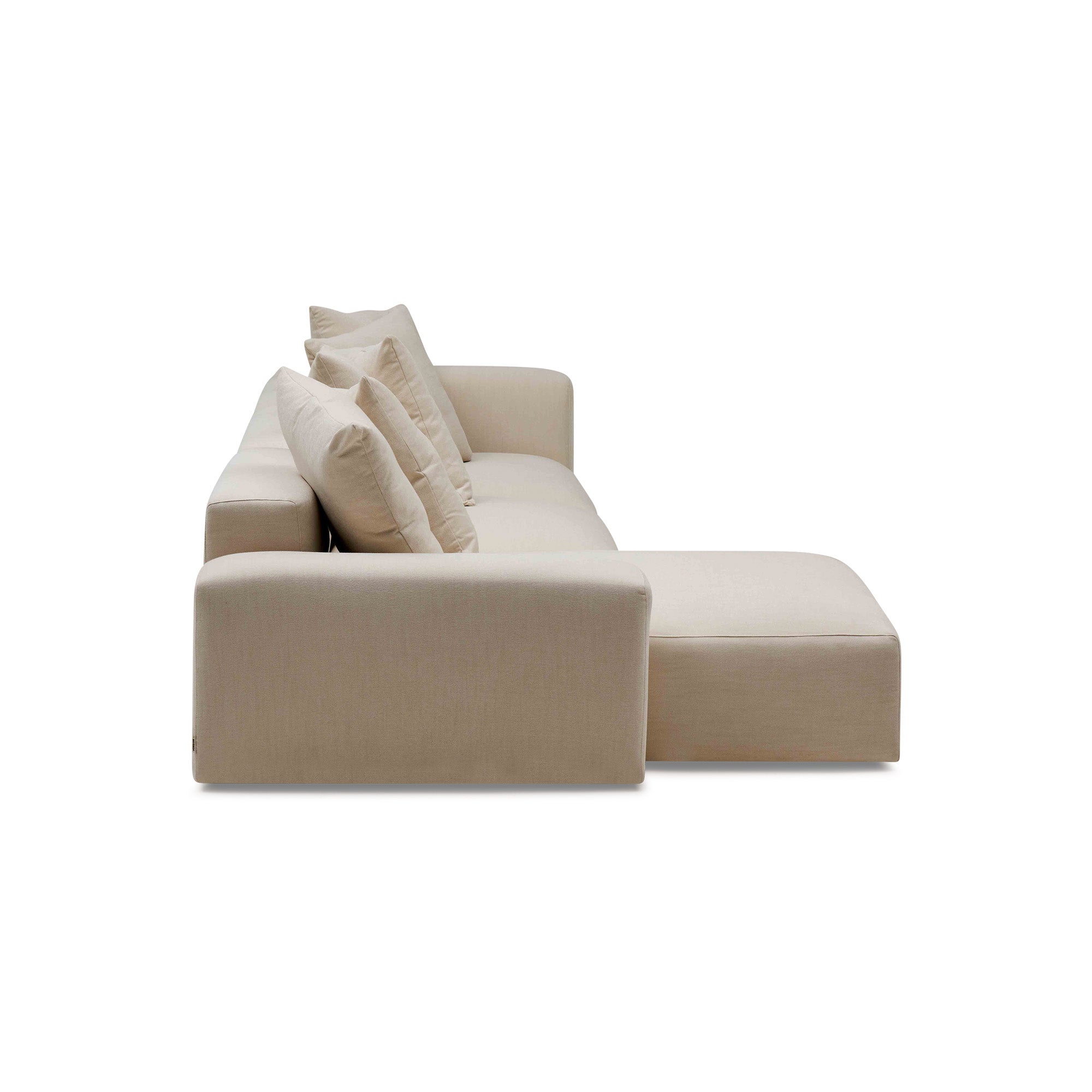 Madrid Modular Sofa Dutch White 3 Seat Left