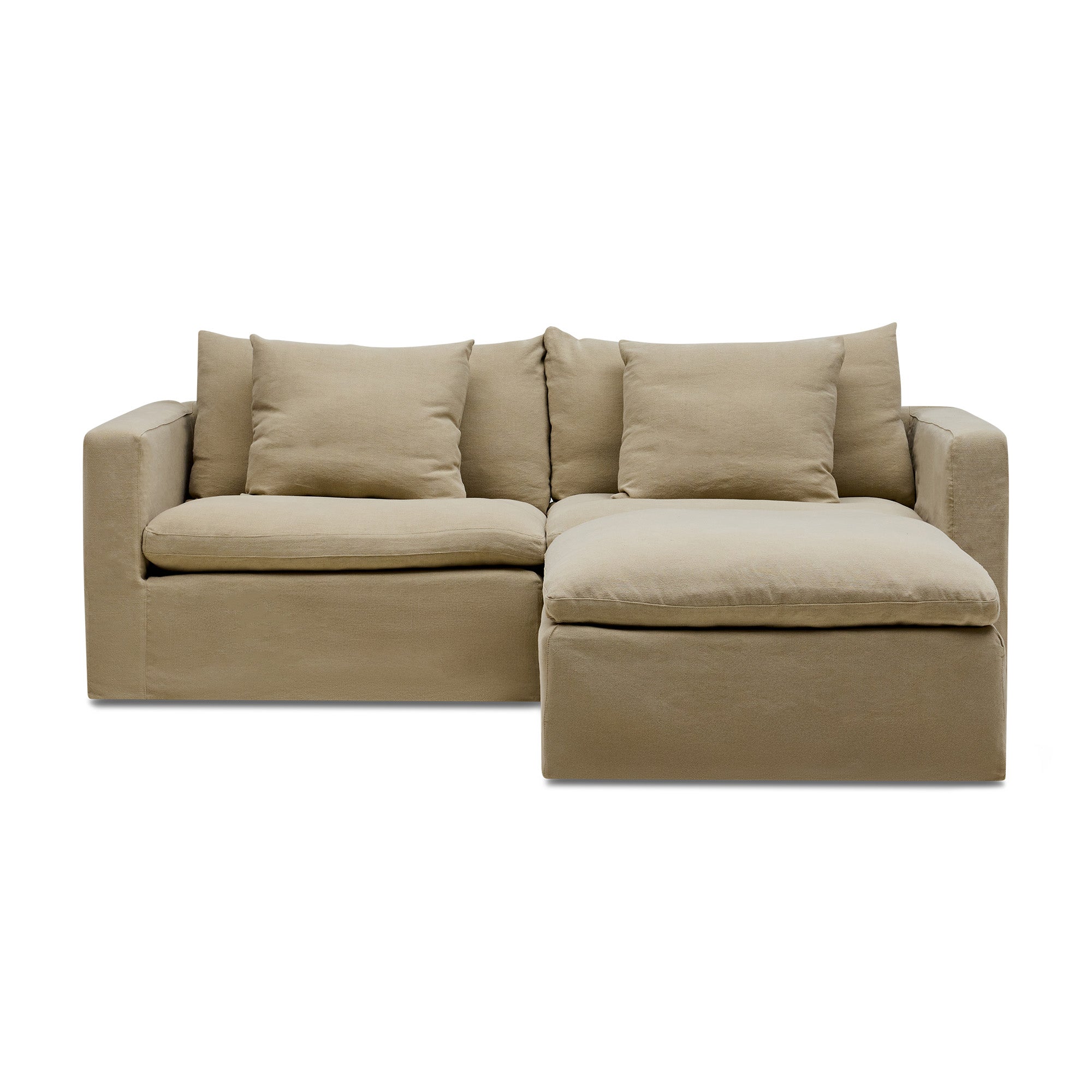 Cape Modular Sofa Warm Stone 2 Seat Right