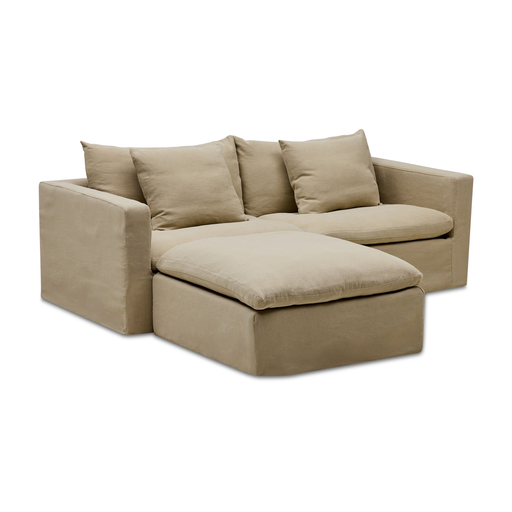 Cape Modular Sofa Warm Stone 2 Seat Left