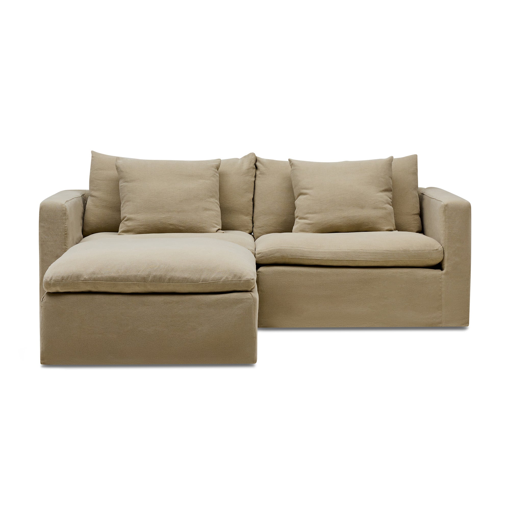 Cape Modular Sofa Warm Stone 2 Seat Left