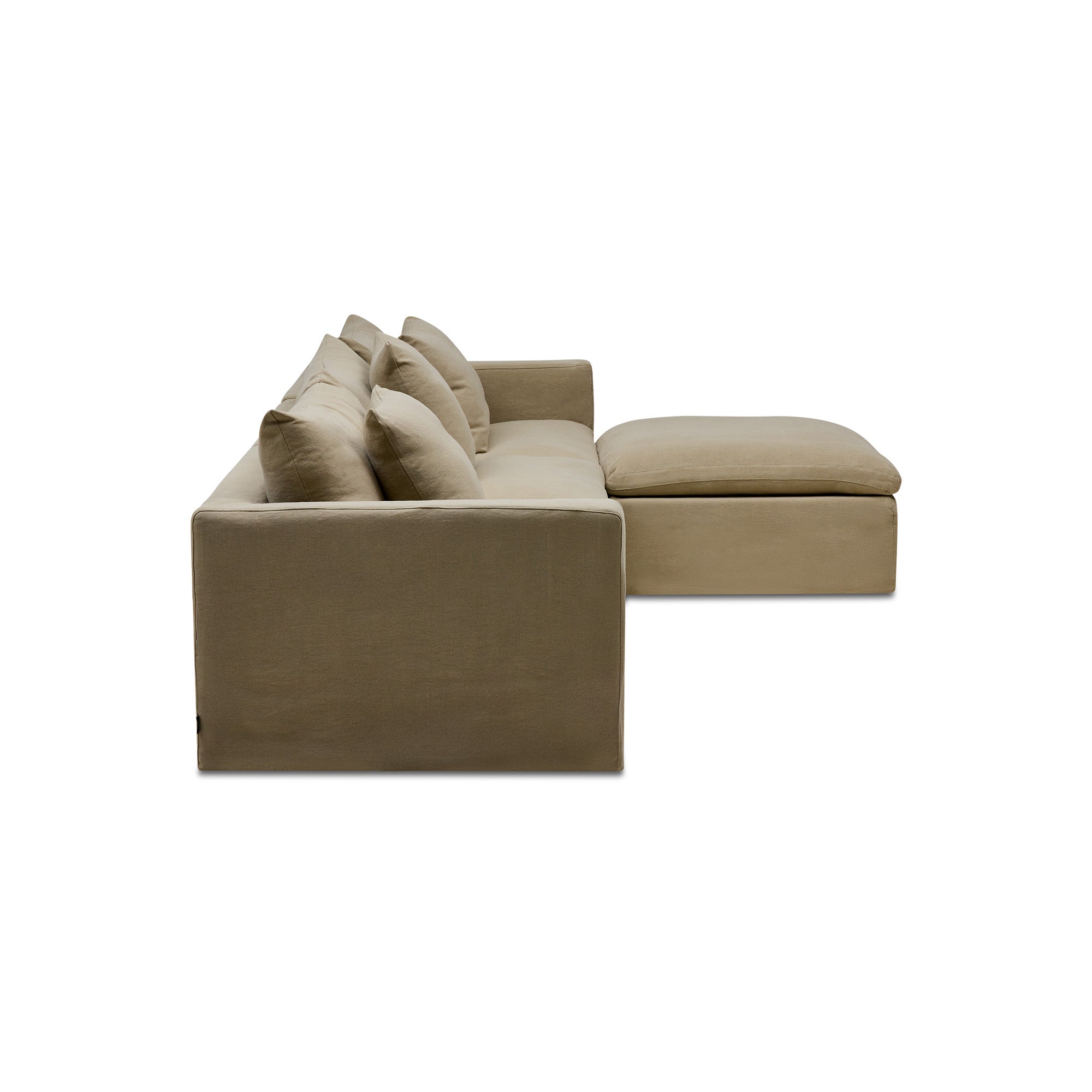 Cape Modular Sofa Warm Stone 3 Seat Right