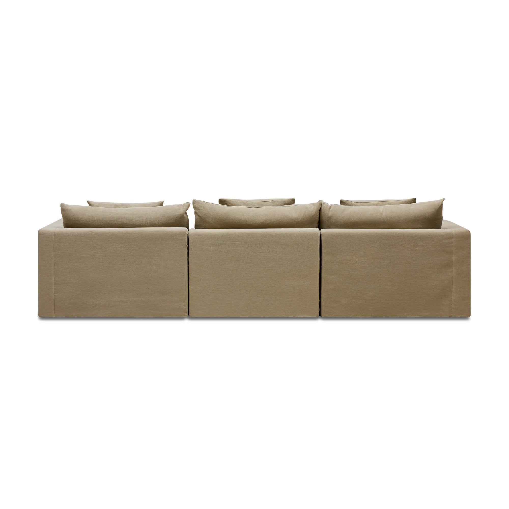 Cape Modular Sofa Warm Stone 3 Seat Right