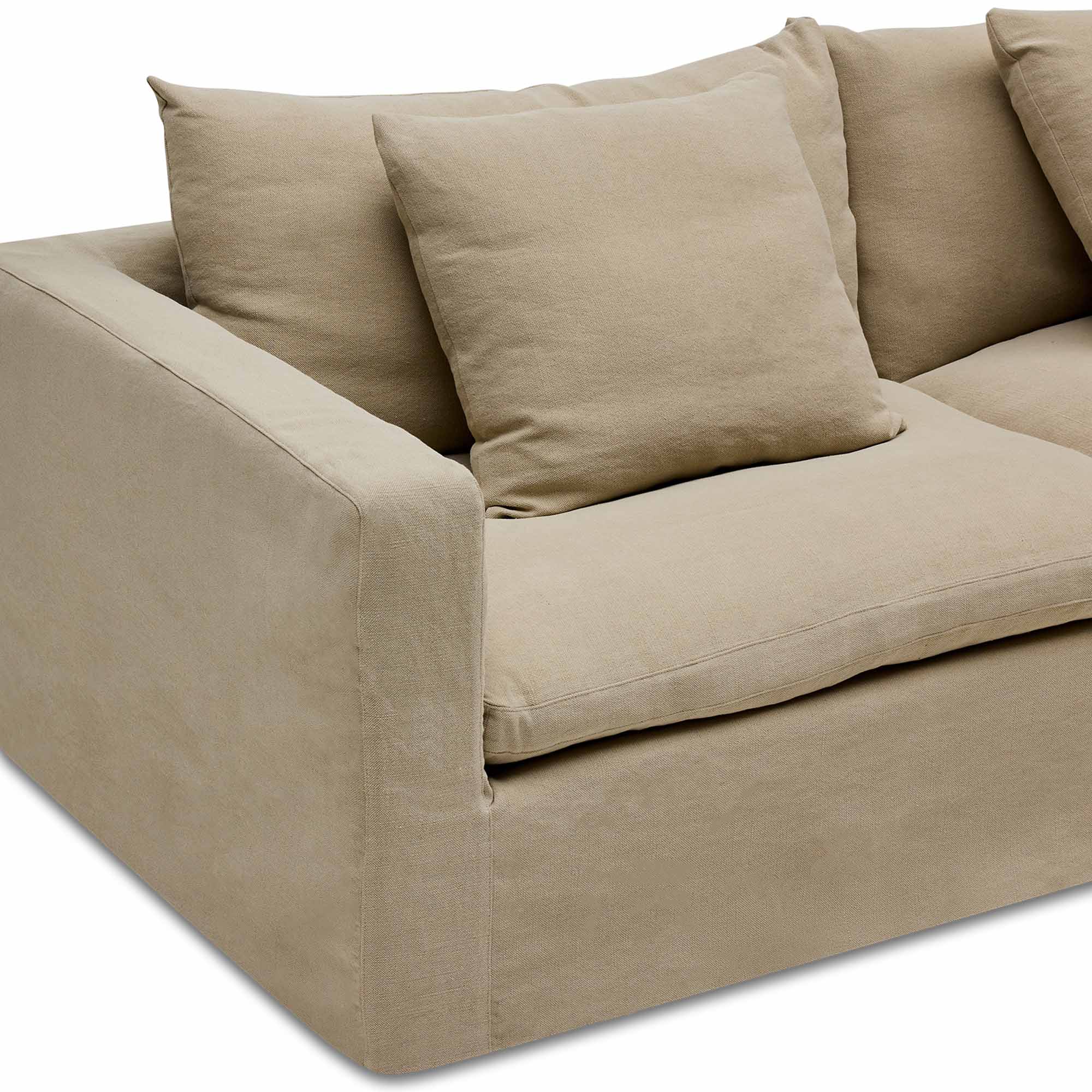 Cape Modular Sofa Warm Stone 3 Seat Right