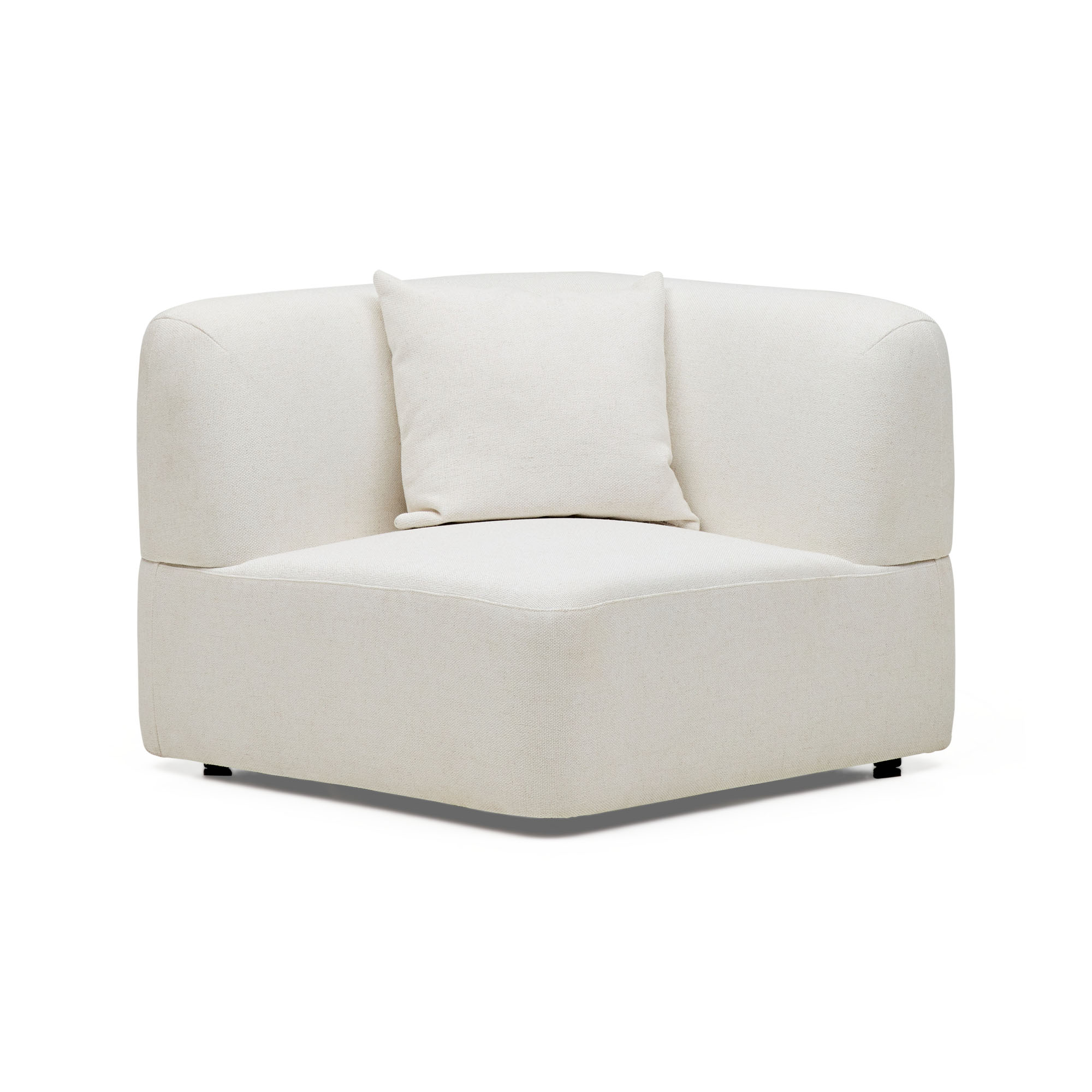 Pascal Sofa Corner in Ivory White