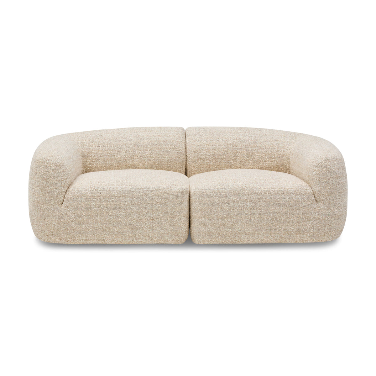 Olivia Modular Sofa Greige Pebble 2 Seat