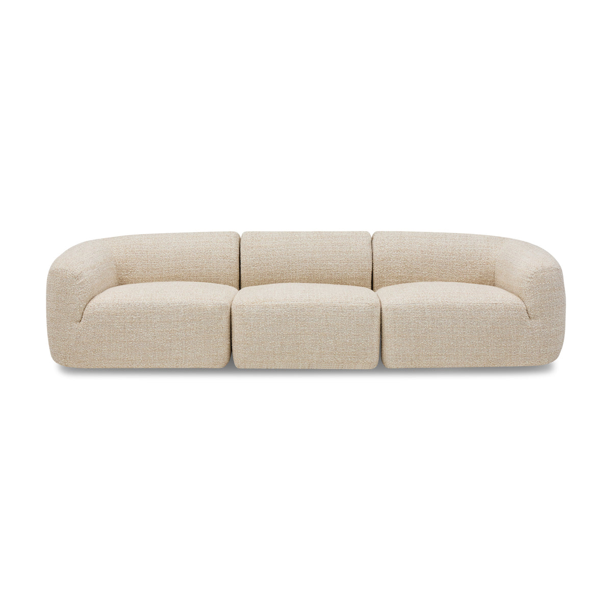Olivia Modular Sofa Greige Pebble 3 Seat