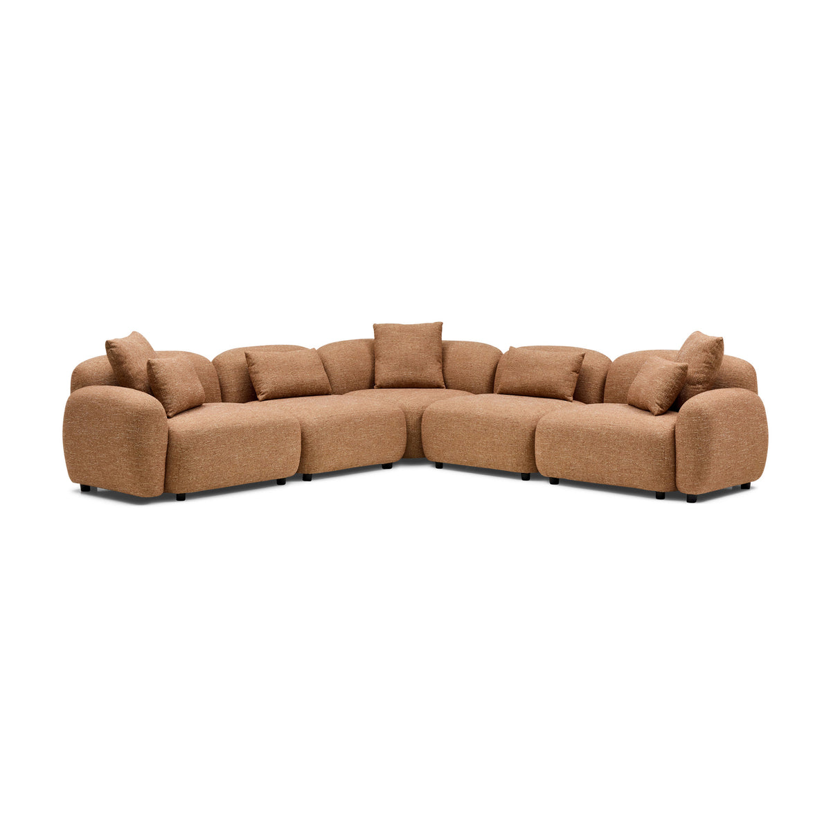 Kaia Modular Sofa Hazelnut 5 Seat with Corner