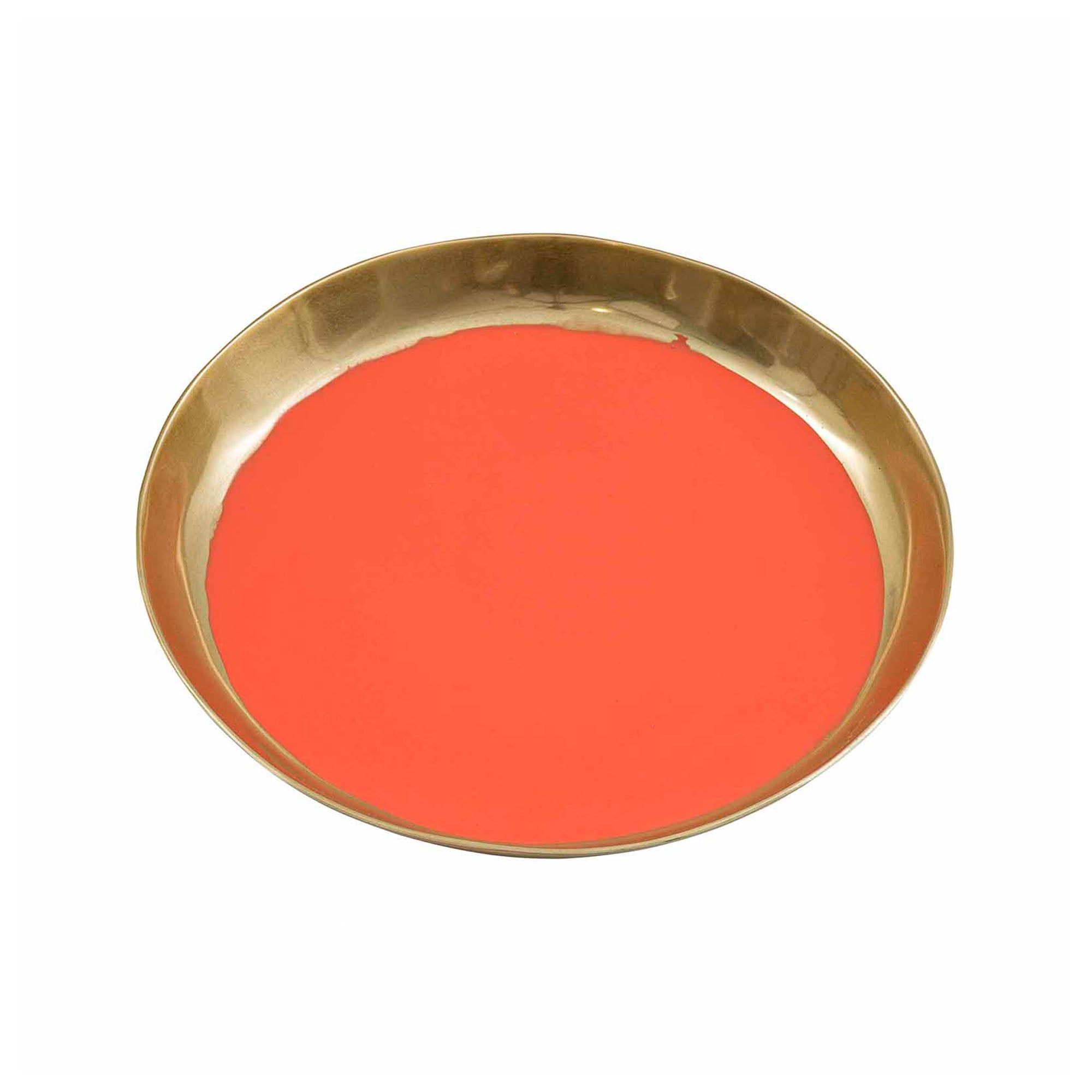 Almina Round Tray Orange Ex-Display