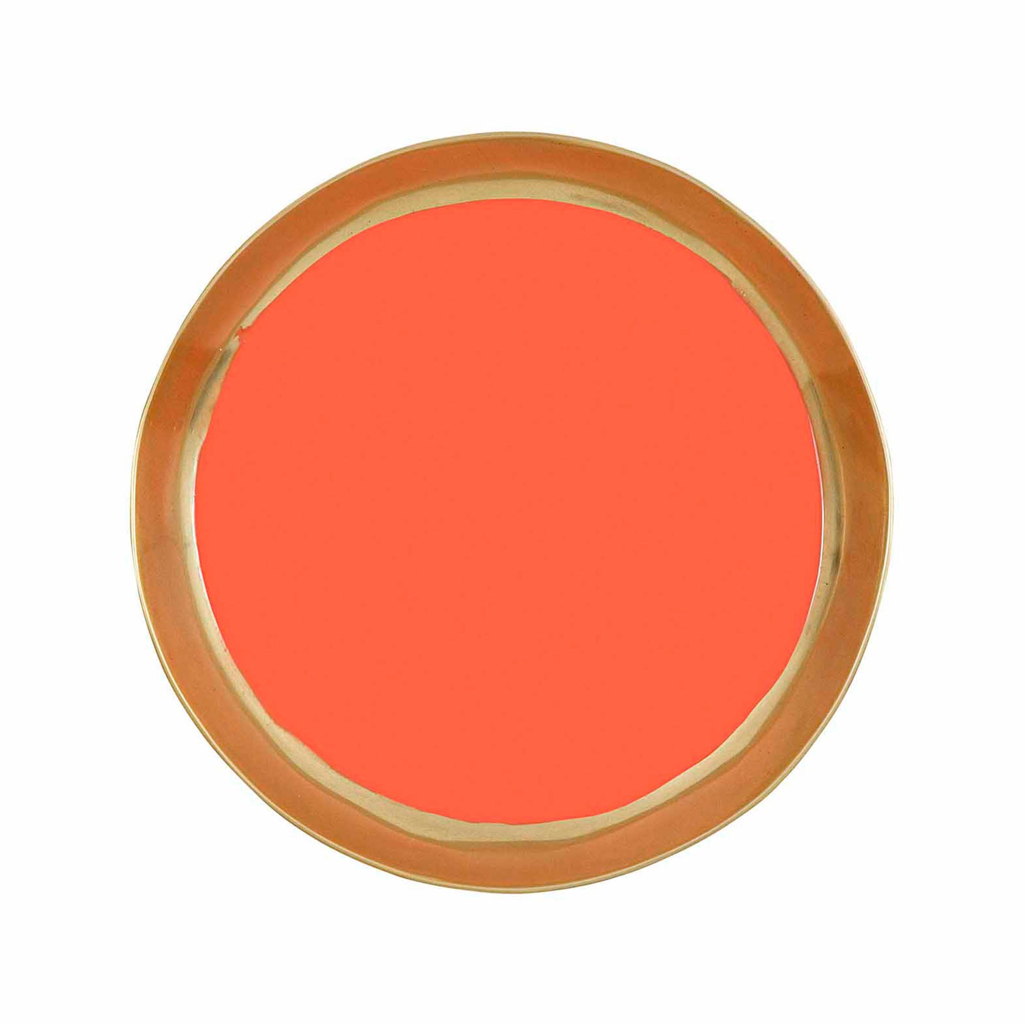 Almina Round Tray Orange Ex-Display