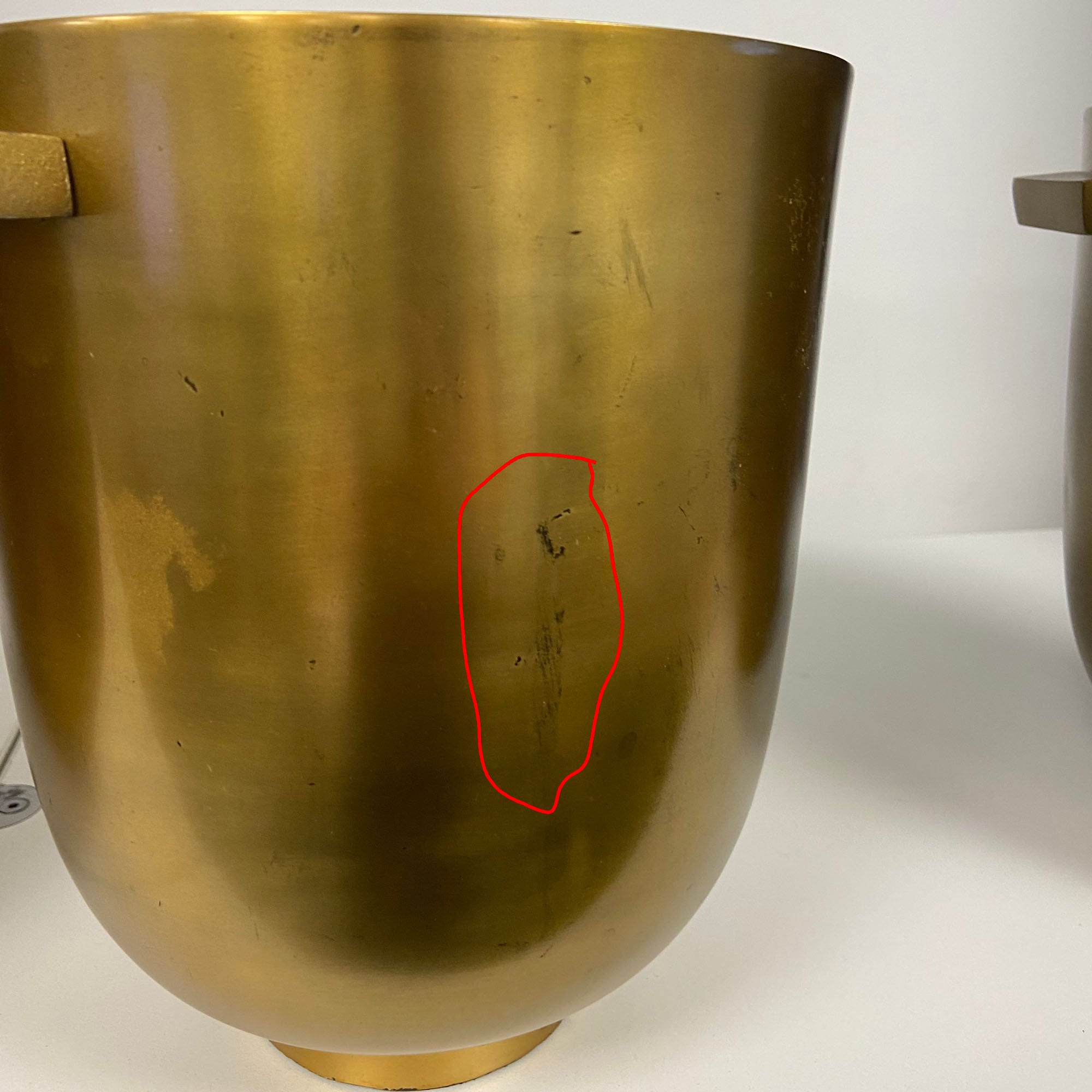 Zhini Gold Aluminium Ice Bucket Ex-Display