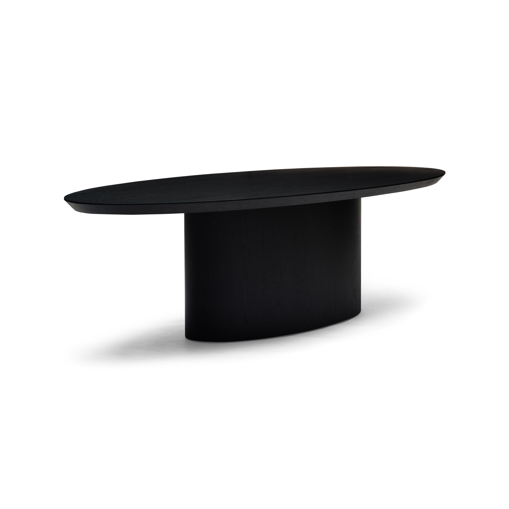 Pippa Oval Dining Table Black Large