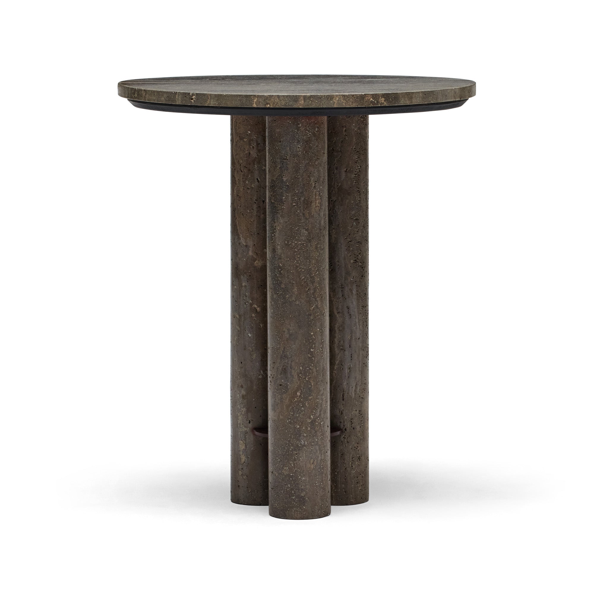 Indu Travertine Side Table Ex-Display