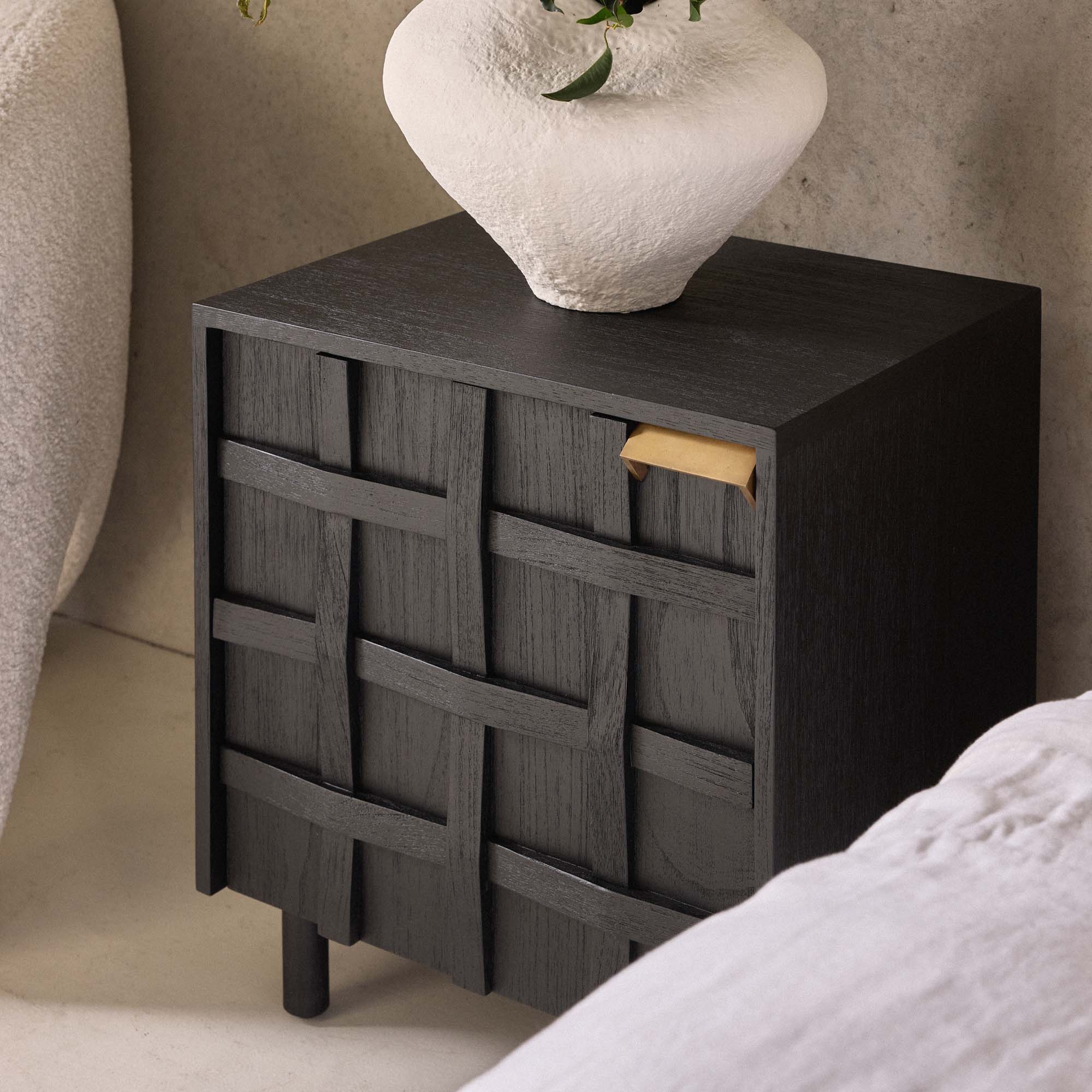 Ares Bedside Black Right Side Handle