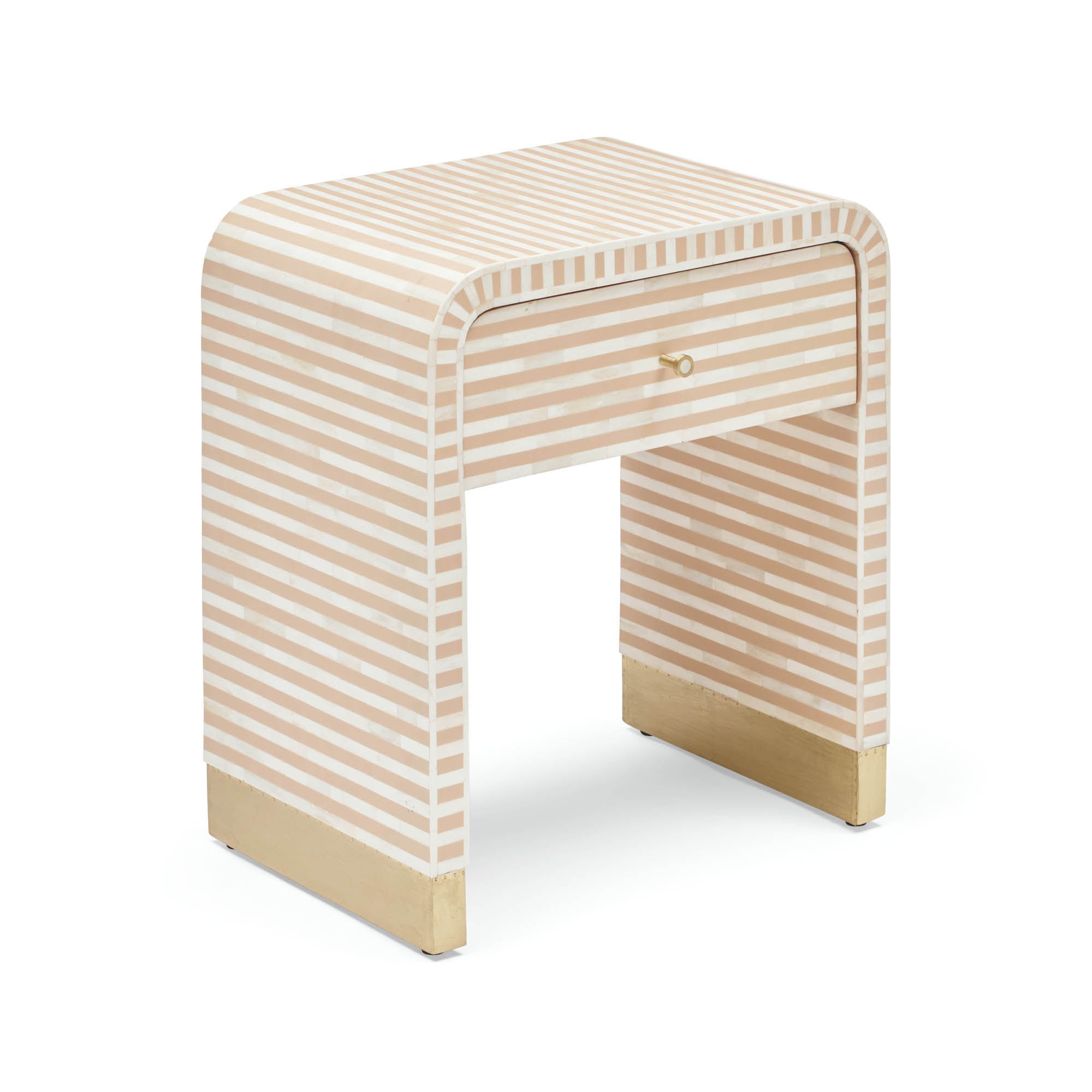 Amo Bone Inlay Bedside Almond