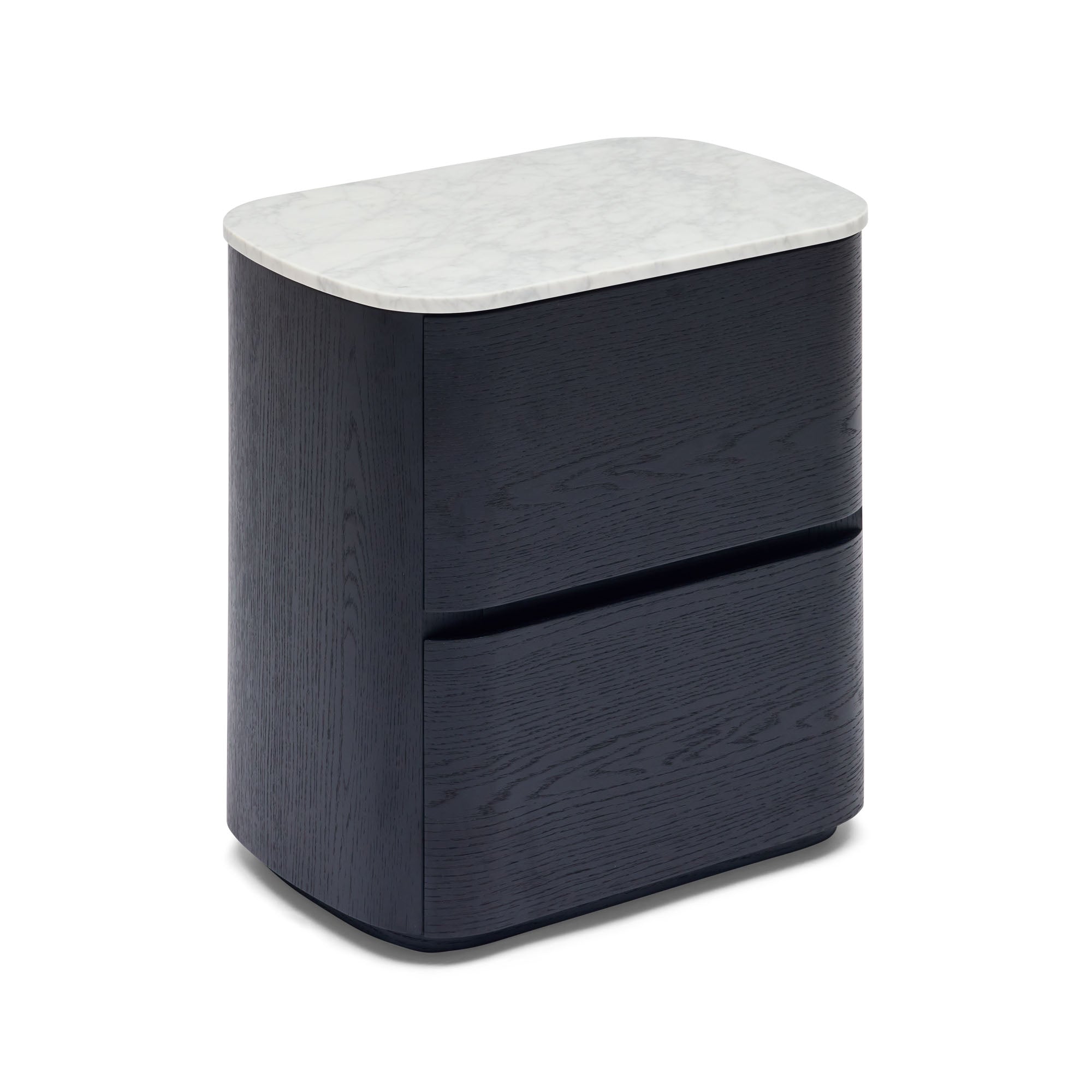 Alza Bedside Black White Marble