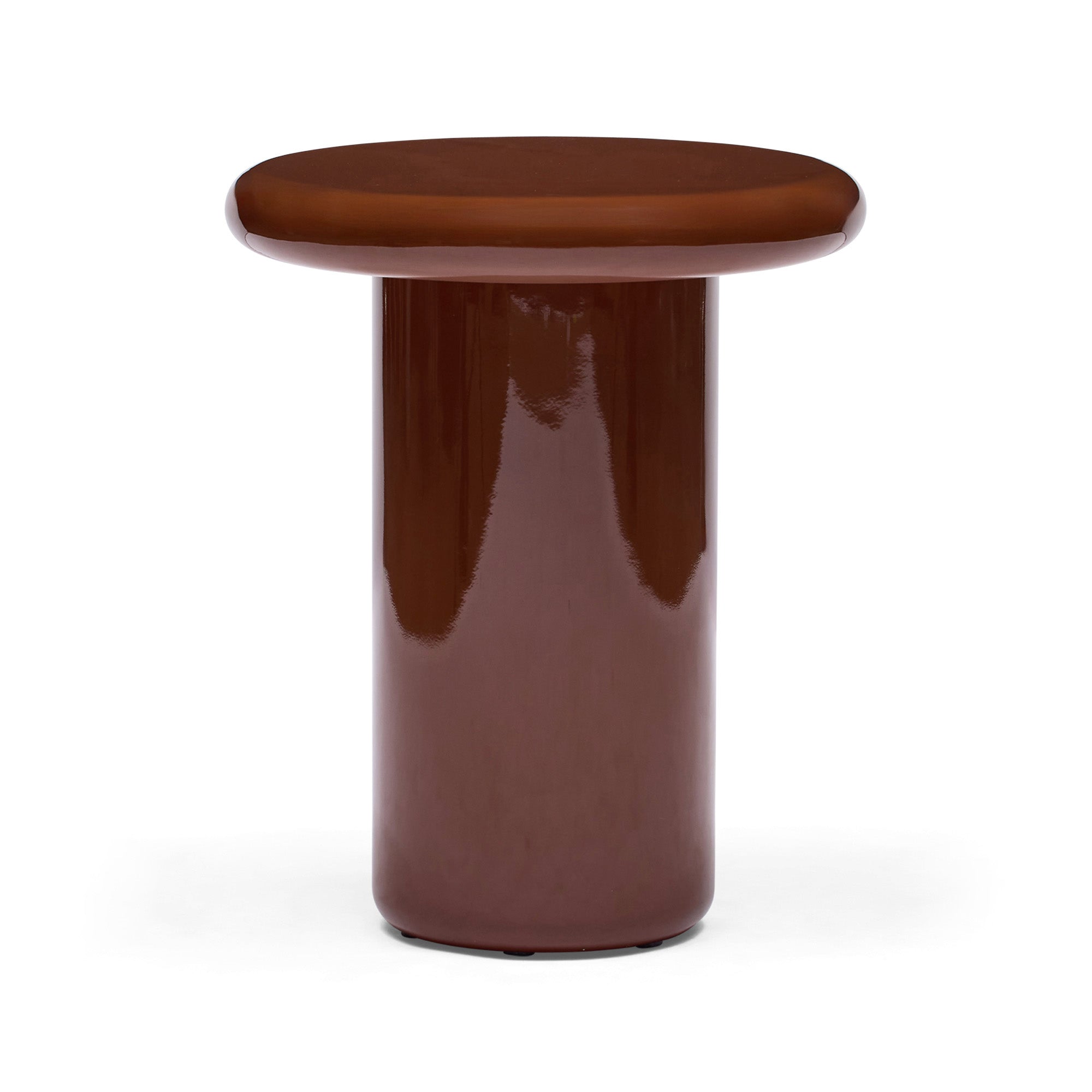 Fleur Side Table Umber Gloss