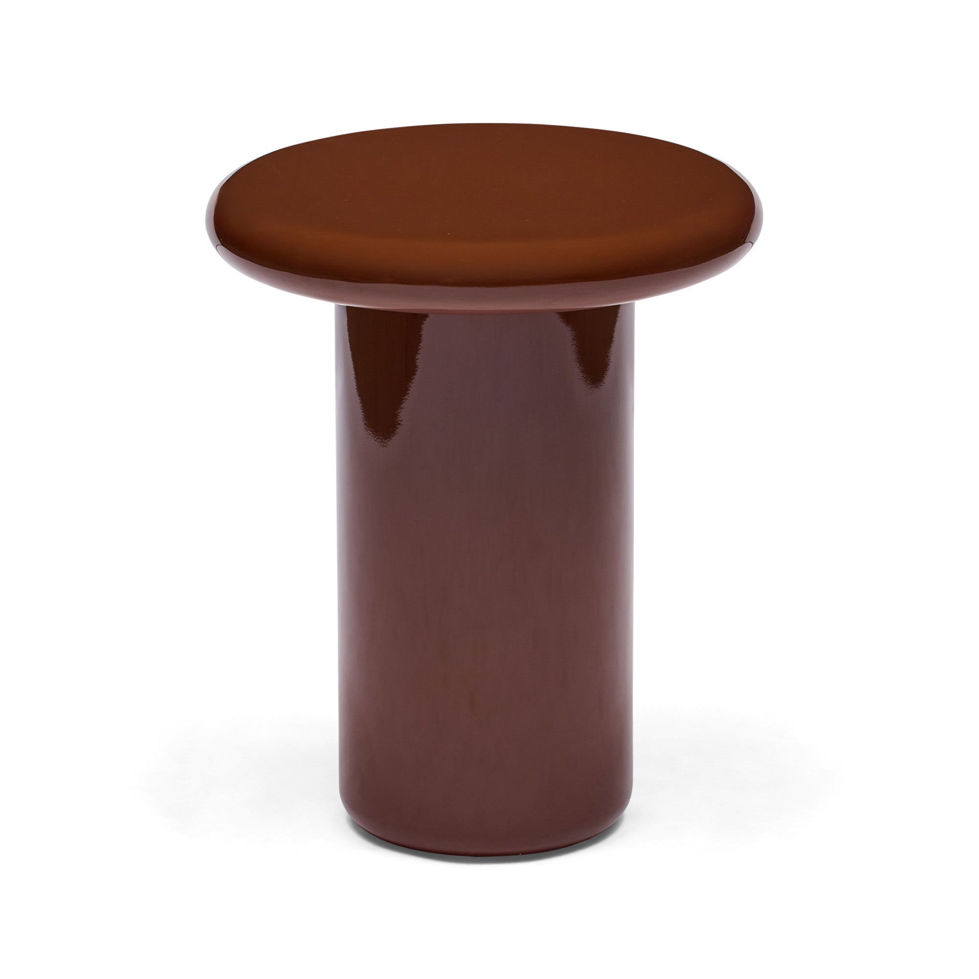 Fleur Side Table Umber Gloss