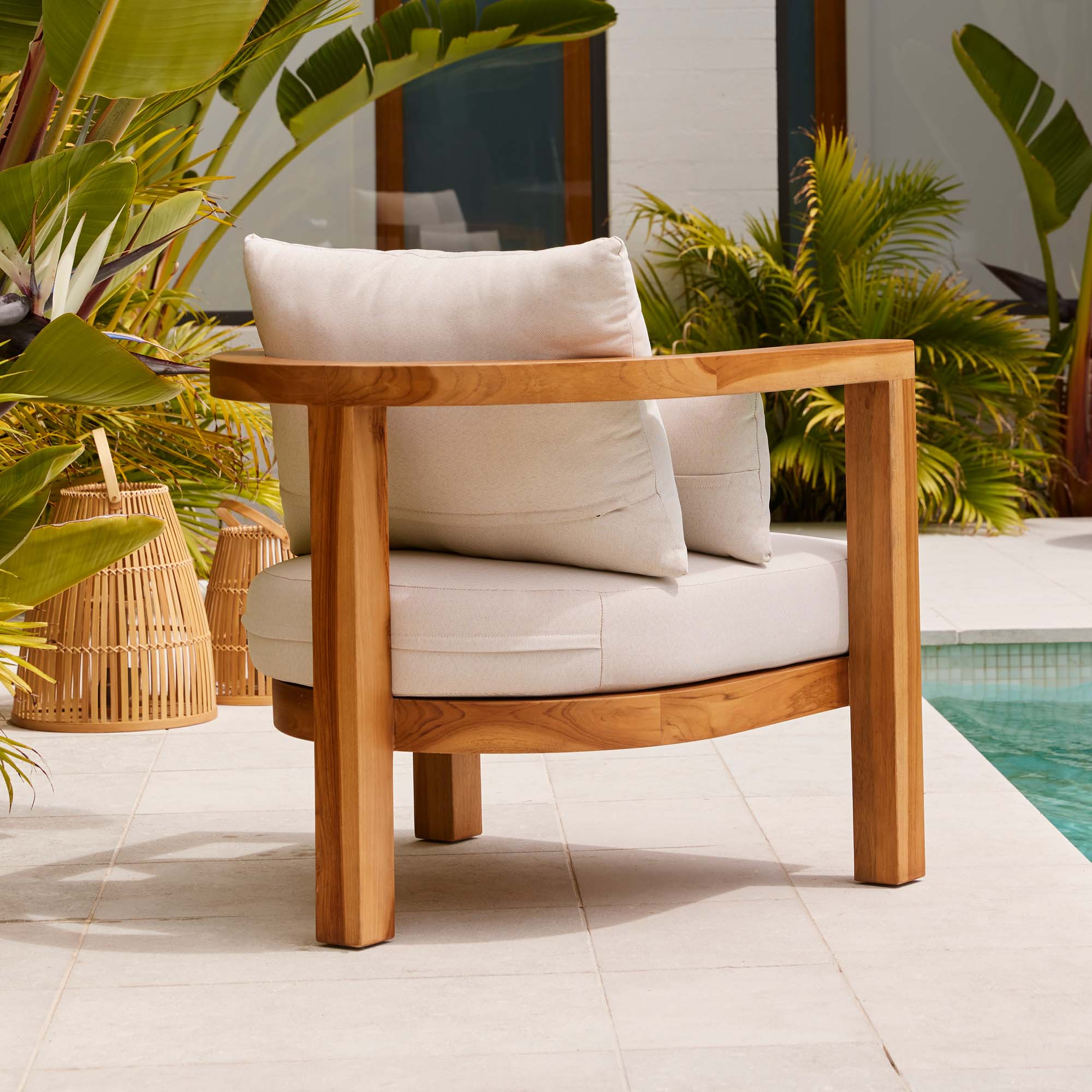 Java Outdoor Chair Natural & Sand