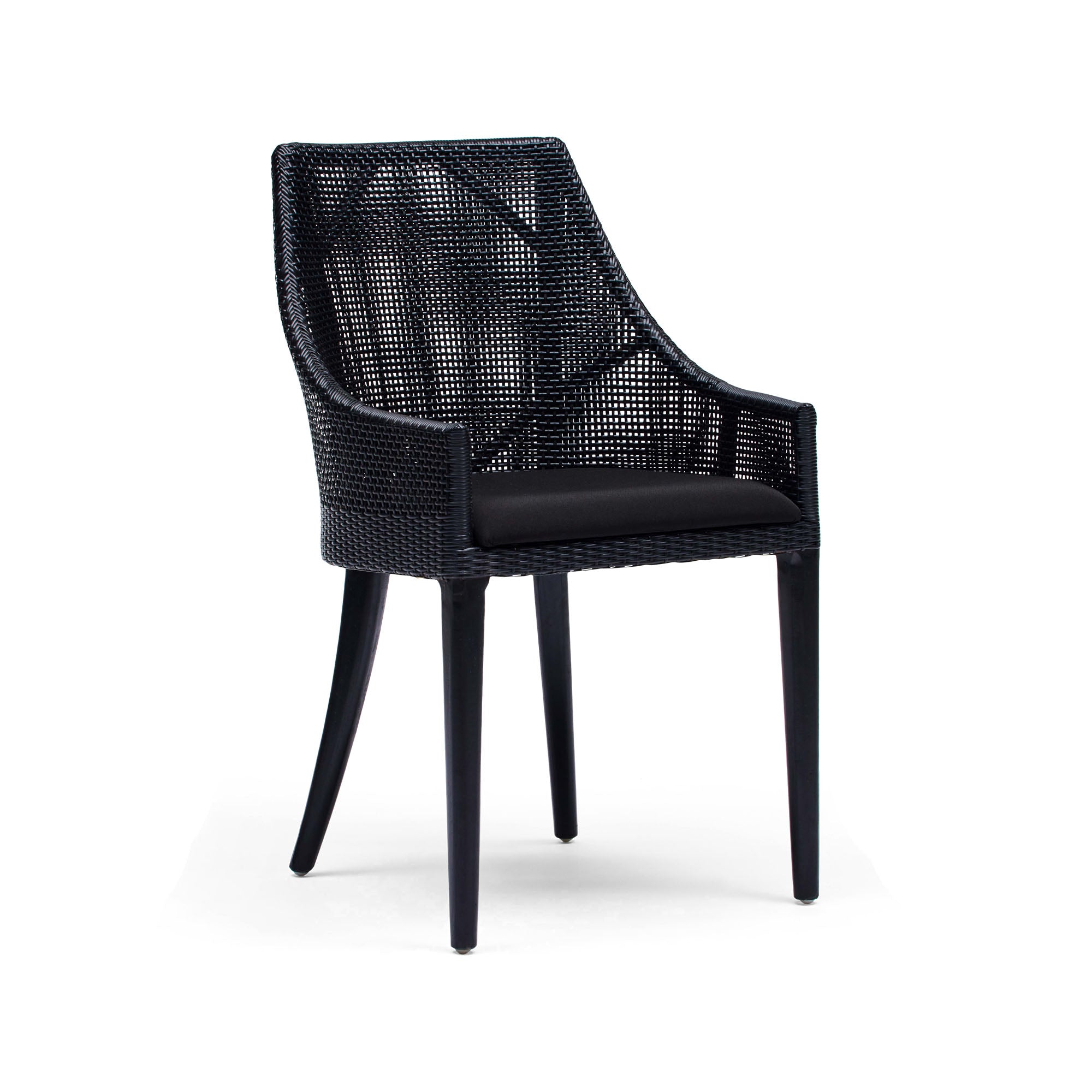 Remi Outdoor Dining Chair Black